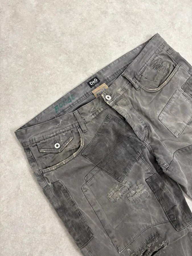 Dolce & Gabbana AW2010 Dolce & Gabbana Grey Multi Pockets Avant-Garde Pants Size US 37 - 6 Thumbnail