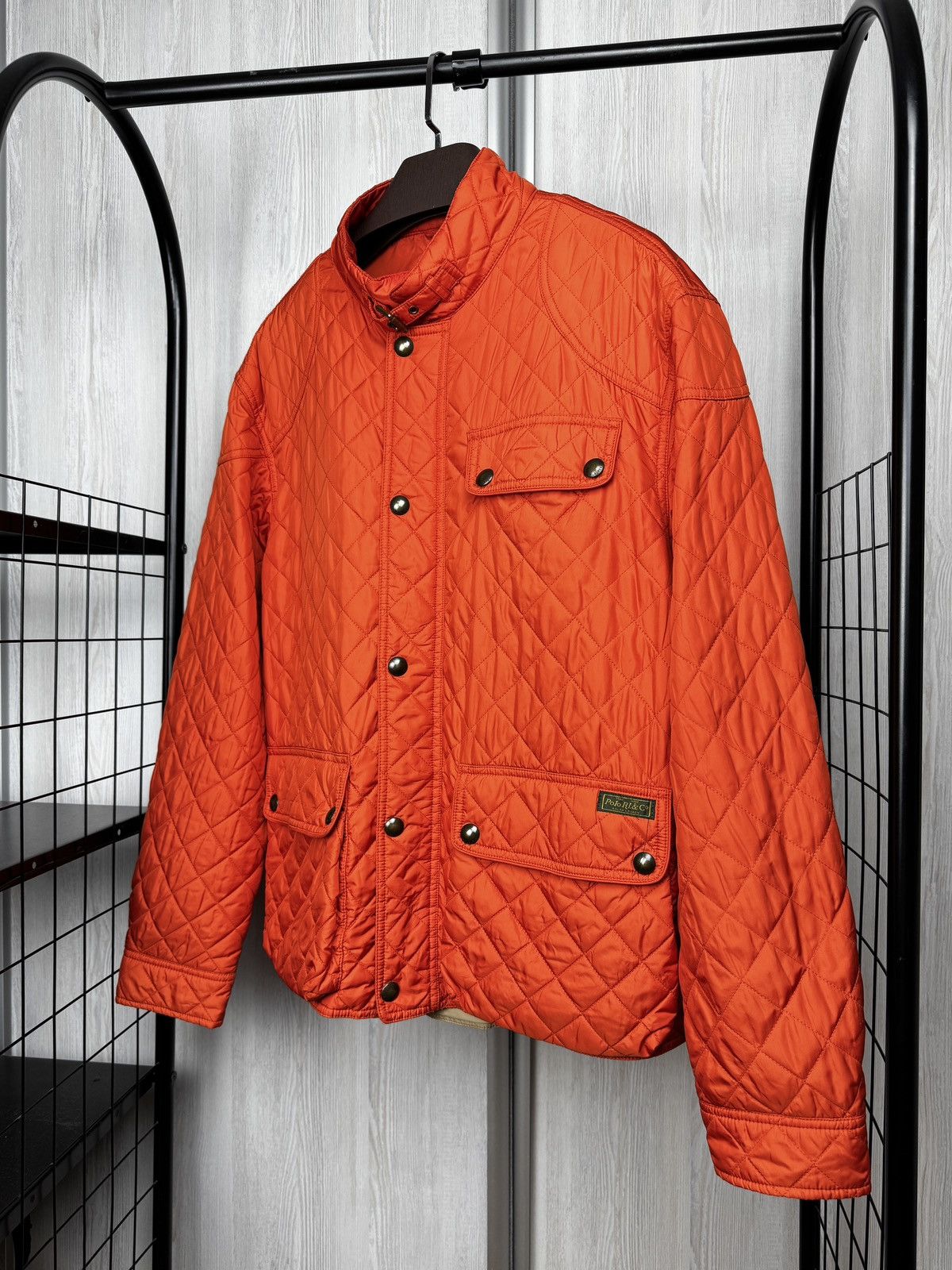Polo Ralph Lauren Polo Ralph Lauren Orange Quilted Cadwell Bomber Jacket sz XL Size US XL / EU 56 / 4 - 5 Thumbnail