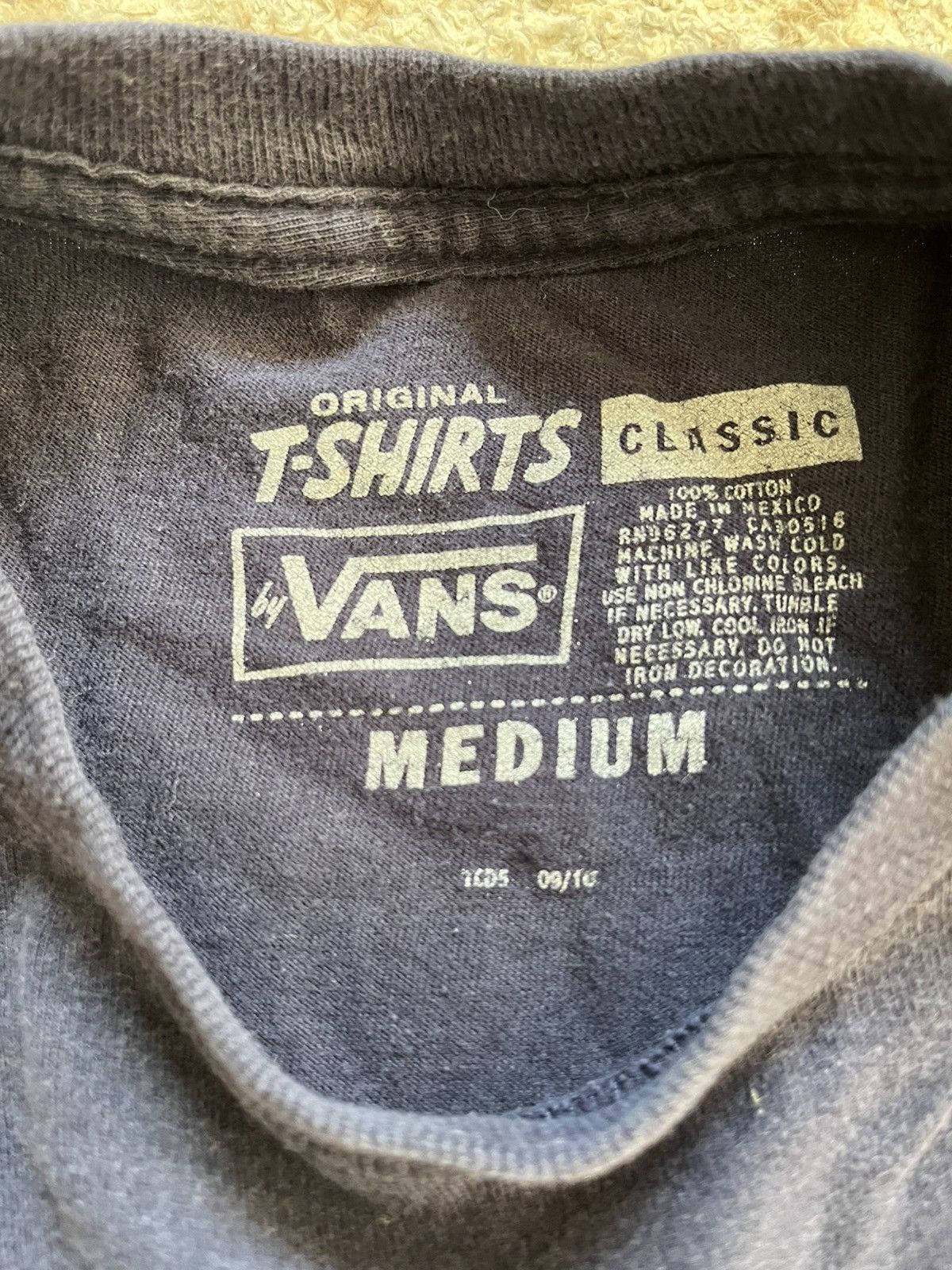 Vans Vans Original Logo Youth Medium Blue T-Shirt Size US XXS / EU 40 - 4 Thumbnail