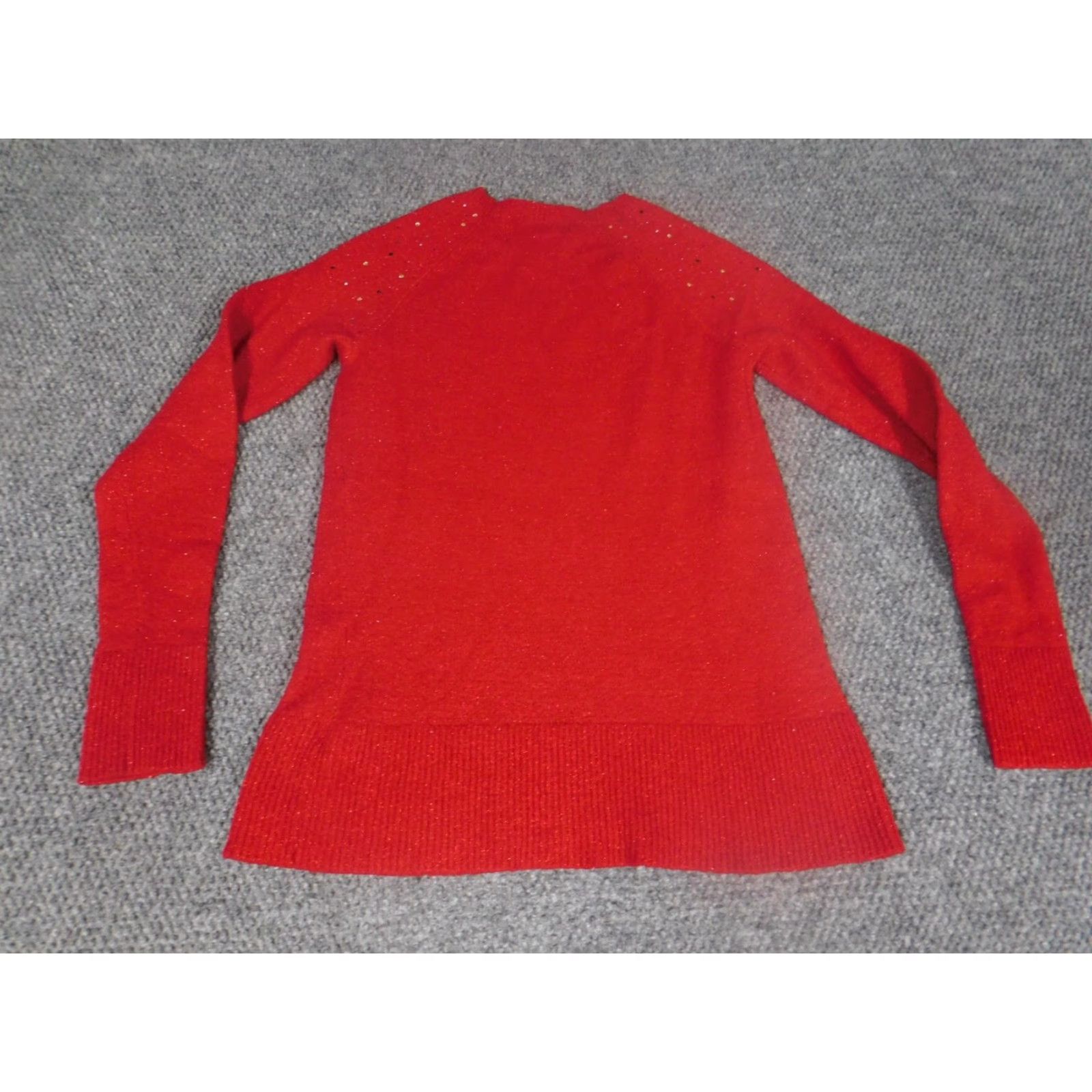 Apt. 9 Apt. 9 Womens Sweater Small Red Pullover Crewneck Knit Long Sleeve Vintage? No. 0 Size S / US 4 / IT 40 - 7 Thumbnail