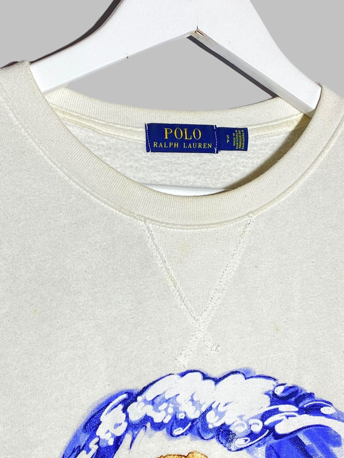 Polo Ralph Lauren POLO RALPH LAUREN BEAR SURF SWEATSHIRT Y2K BEACH VIBES Size US S / EU 44-46 / 1 - 3 Thumbnail