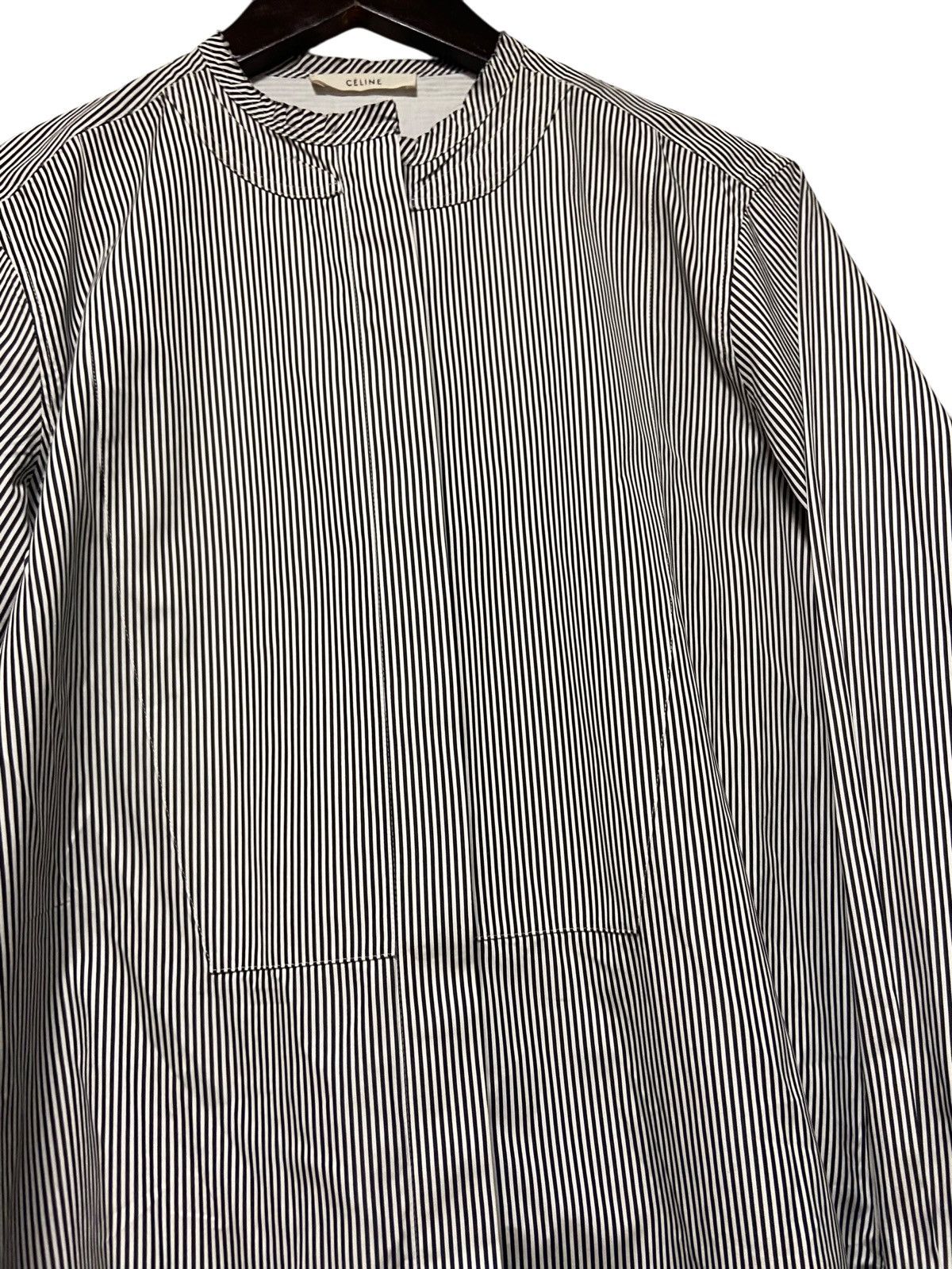 Celine × Designer Celine Women’s Striped Long Sleeve Button Up Dress Size S / US 4 / IT 40 - 2 Thumbnail