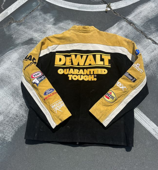 Vintage Wilson Suede Leather Nascar Kenseth DeWalt Jacket Racing | Grailed