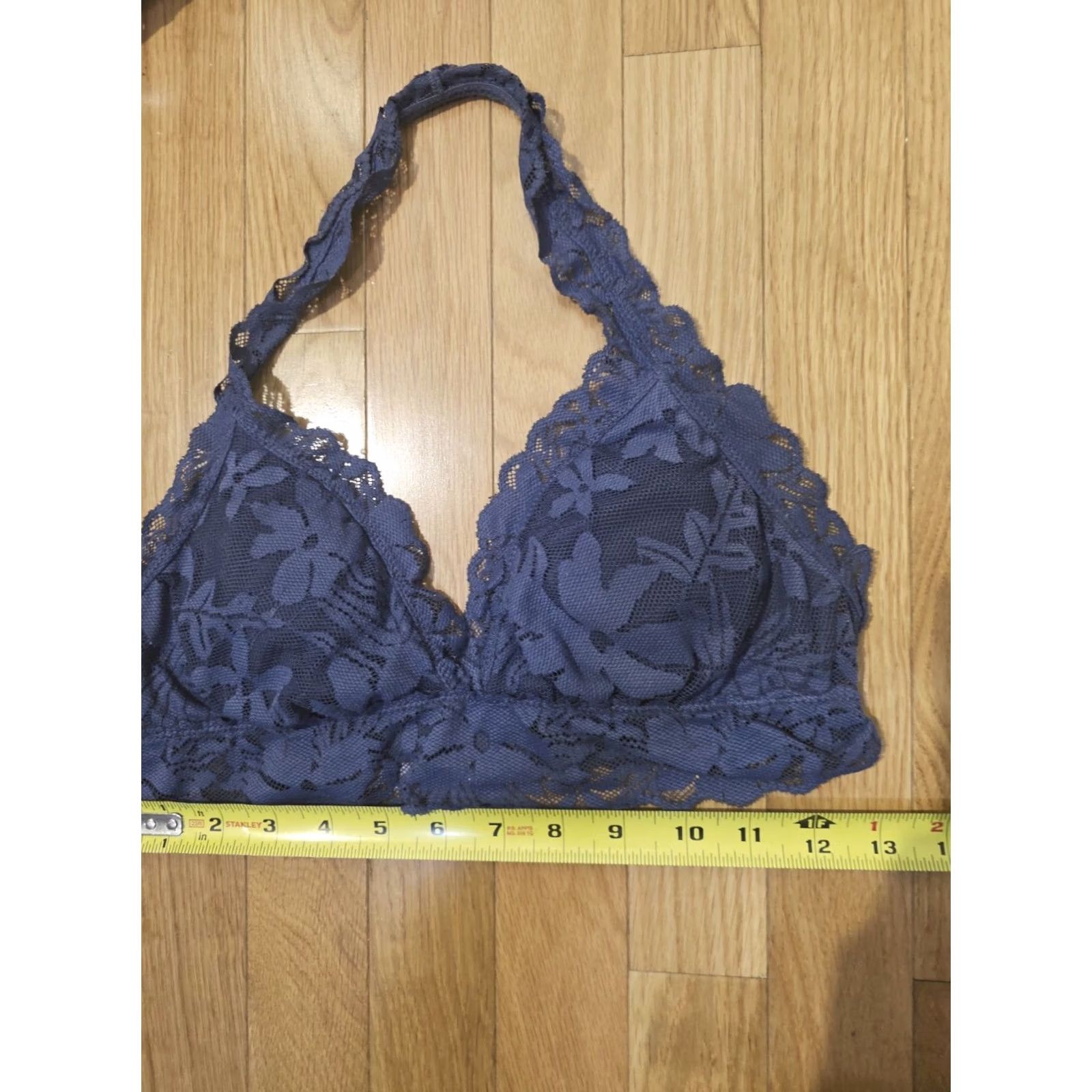 Vintage Aerie Blue Lace Bralette Halter S Wire Free Bralette Women Small XS? Size ONE SIZE - 2 Thumbnail