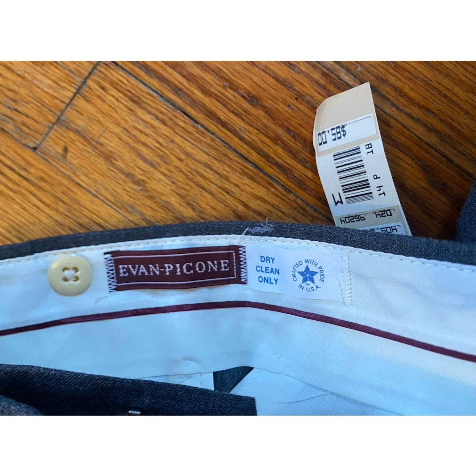 Evan Picone NEW USA Evan Picone Men’s Pants Wool W36 Unfinished Hem NWT Size US 36 / EU 52 - 4 Thumbnail