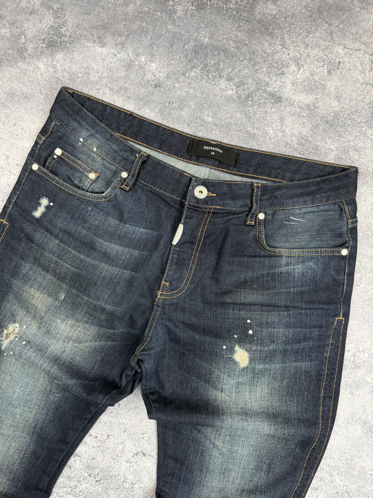 Represent Clo. Represent Denim Jeans Distressed Pants Streetwear Hype Size US 34 / EU 50 - 11 Thumbnail