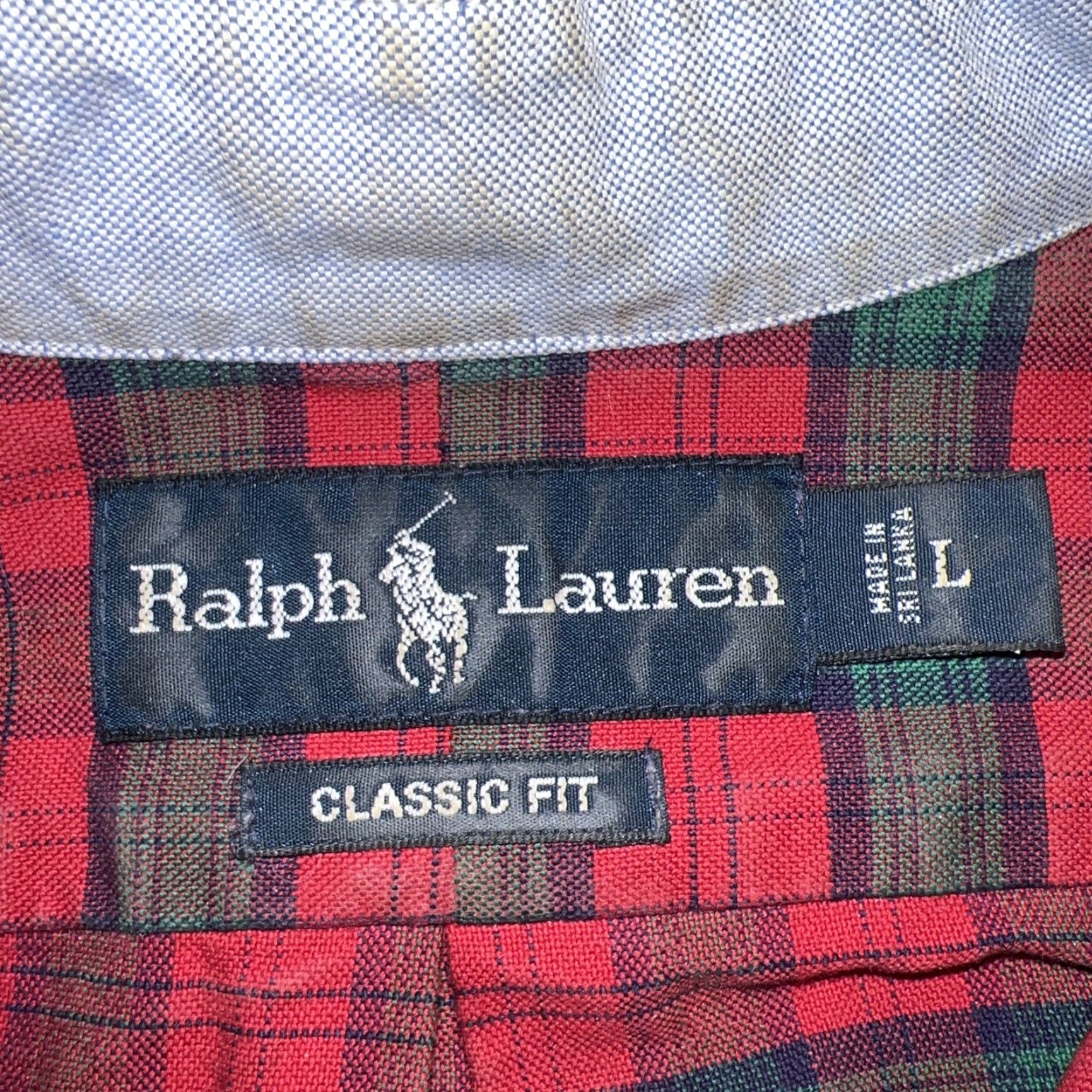 Polo Ralph Lauren VINTAGE Polo Ralph Lauren Shirt Plaid Red Button-Up Long Sleeve Mens Size L Size US L / EU 52-54 / 3 - 3 Thumbnail