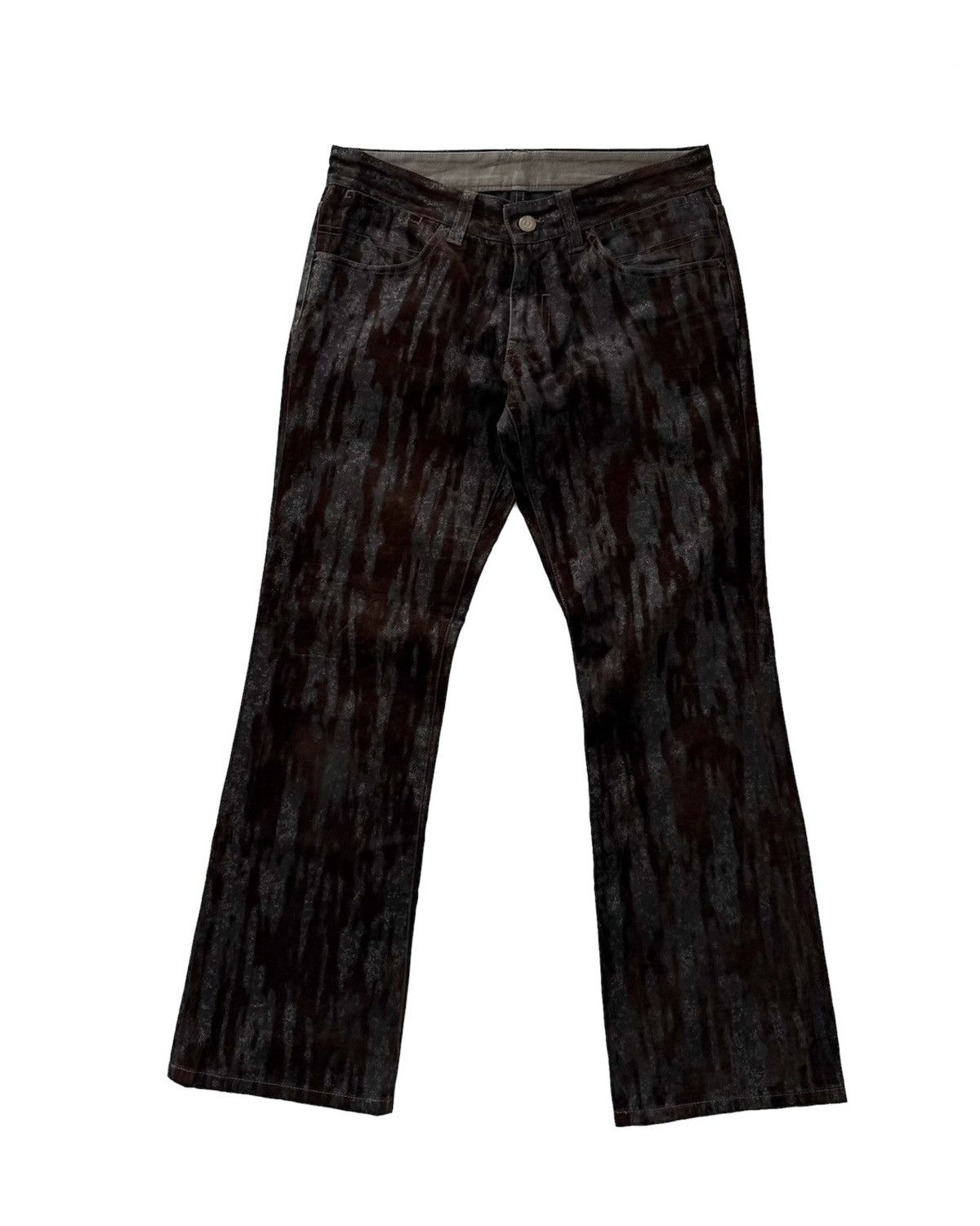 Tornado Mart TORNADO MART VELVET & GLITTER LOW-RISE JEANS Size US 31 - 1 Thumbnail