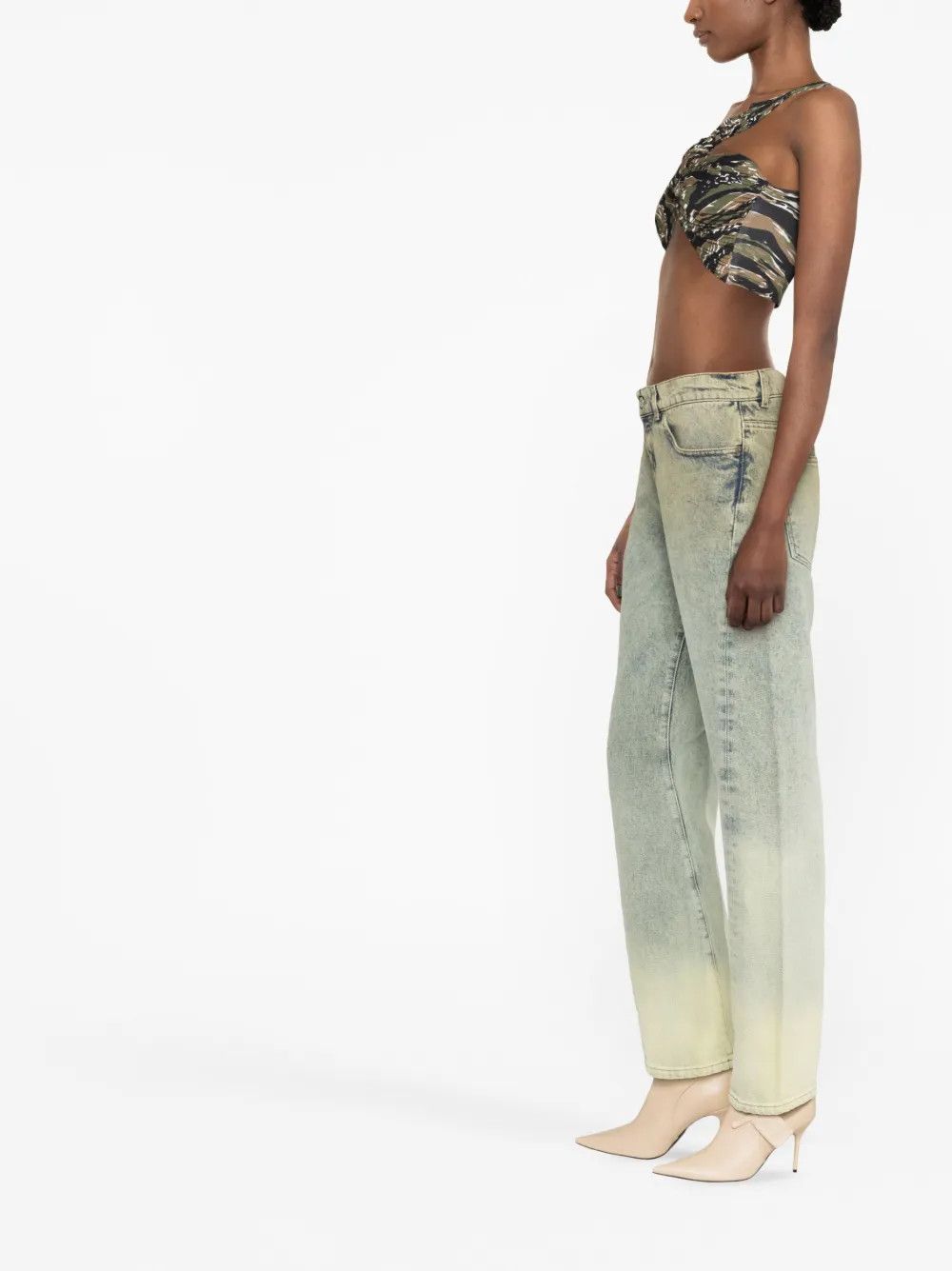 Off-White o1y1225 Denim Pant in Light Blue Size 27" / US 4 / IT 40 - 3 Thumbnail