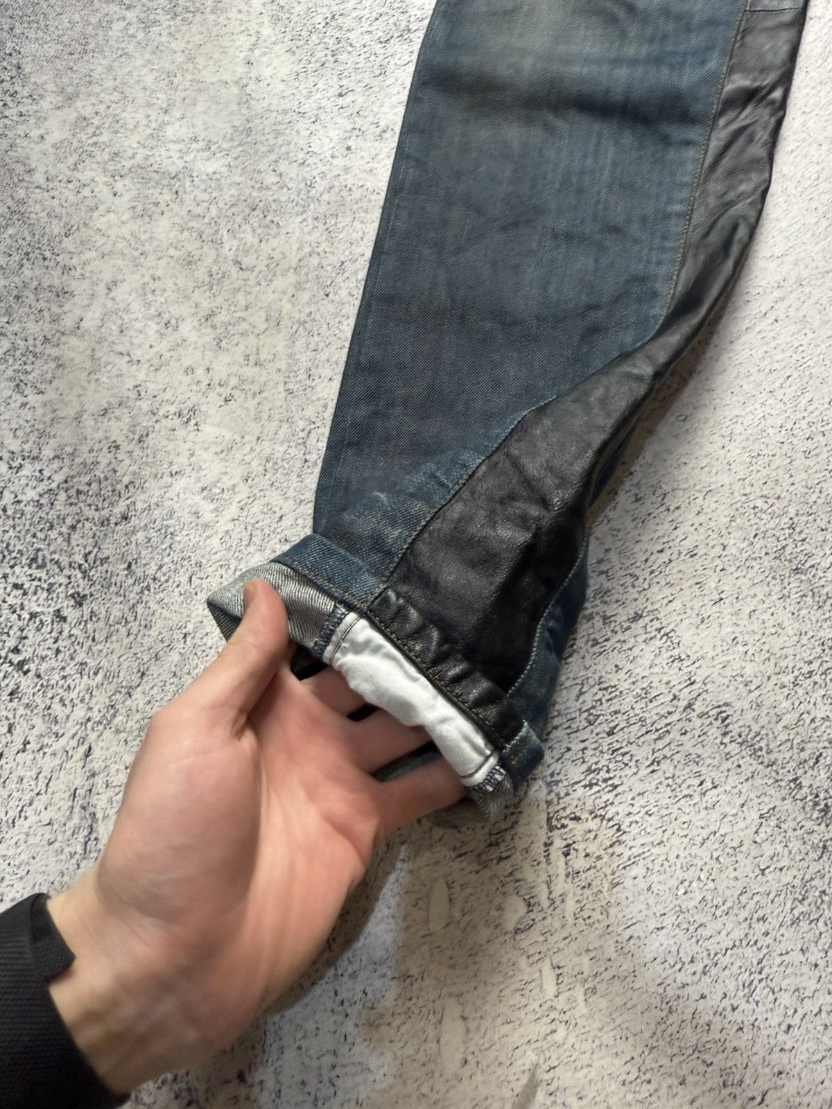 Les Hommes Les Hommes Avant Garde Jeans Y2K leather Size US 36 / EU 52 - 9 Thumbnail