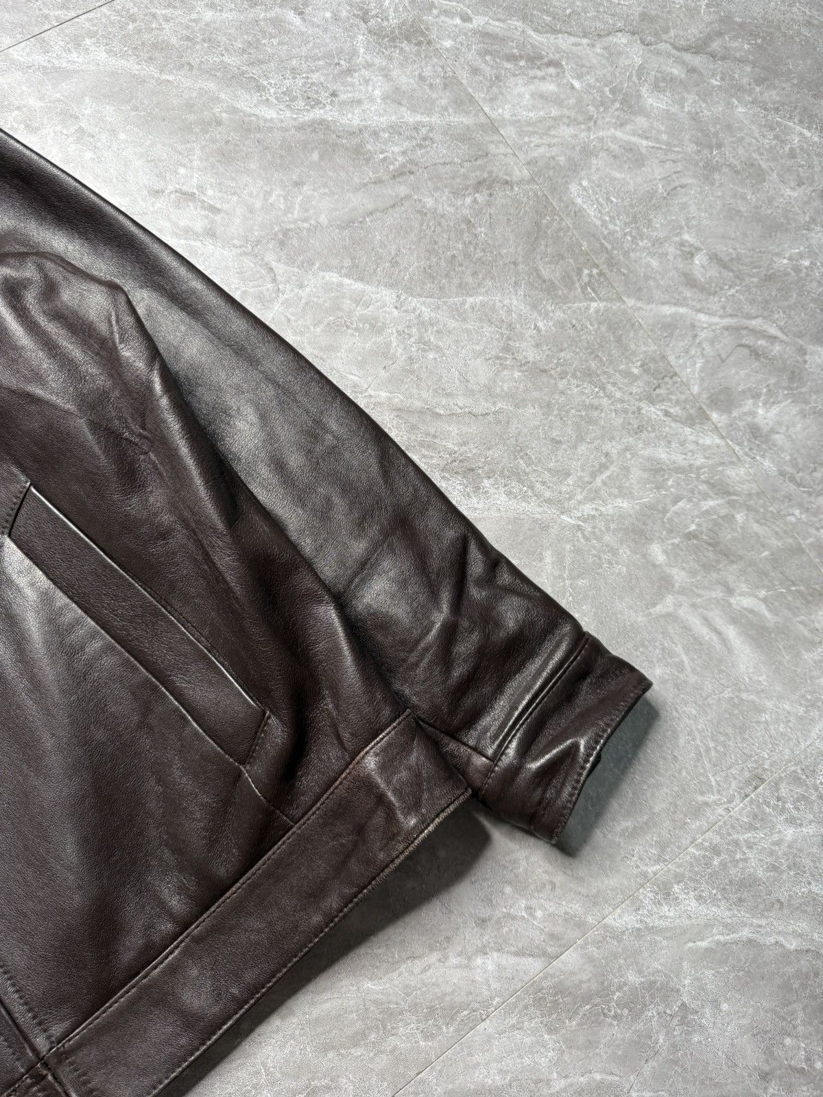 Balenciaga Balenciaga 1997 Nicolas Ghesquiere BB logo Leather Blouson Size US M / EU 48-50 / 2 - 5 Thumbnail