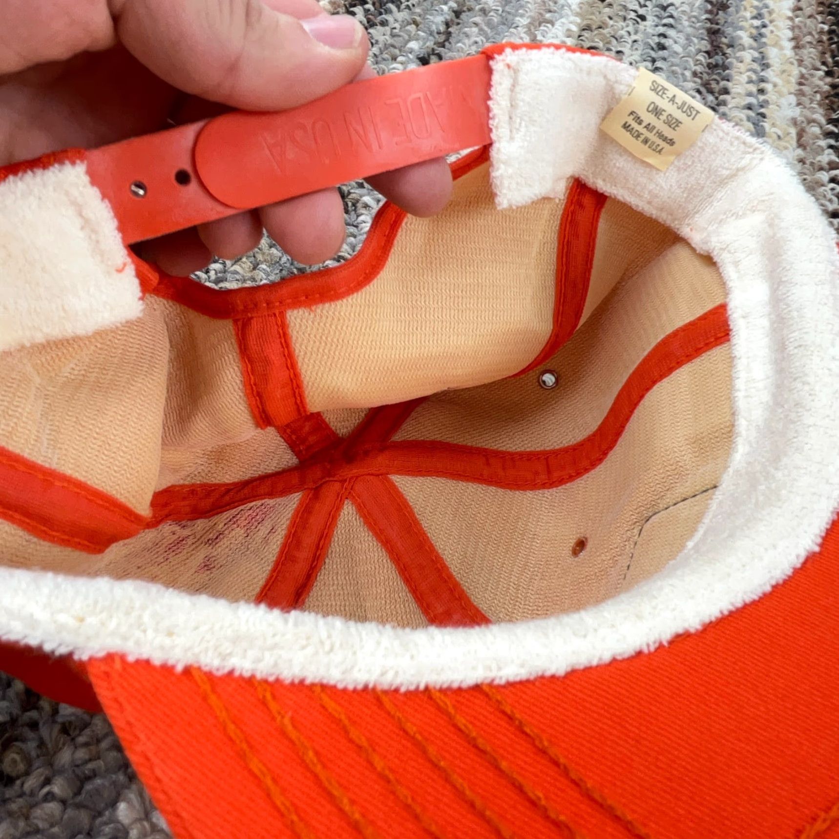 Vintage VINTAGE Trucker Hat Cap Snapback Orange Patch Racing 80s USA Blaze L Men Adjustable Twill Size 44L - 7 Thumbnail