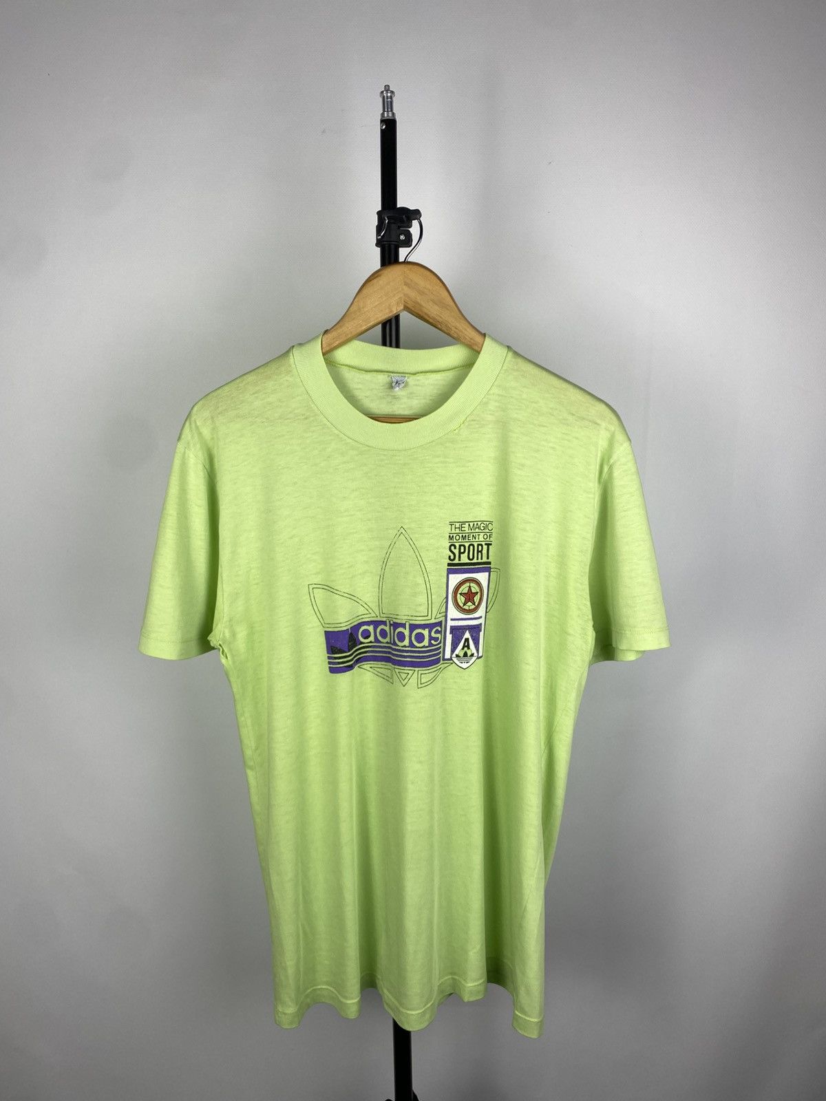 Adidas × Vintage Very ‼️Rare 70s Adidas T Shirt Made in West Germany Size US L / EU 52-54 / 3 - 1 Thumbnail