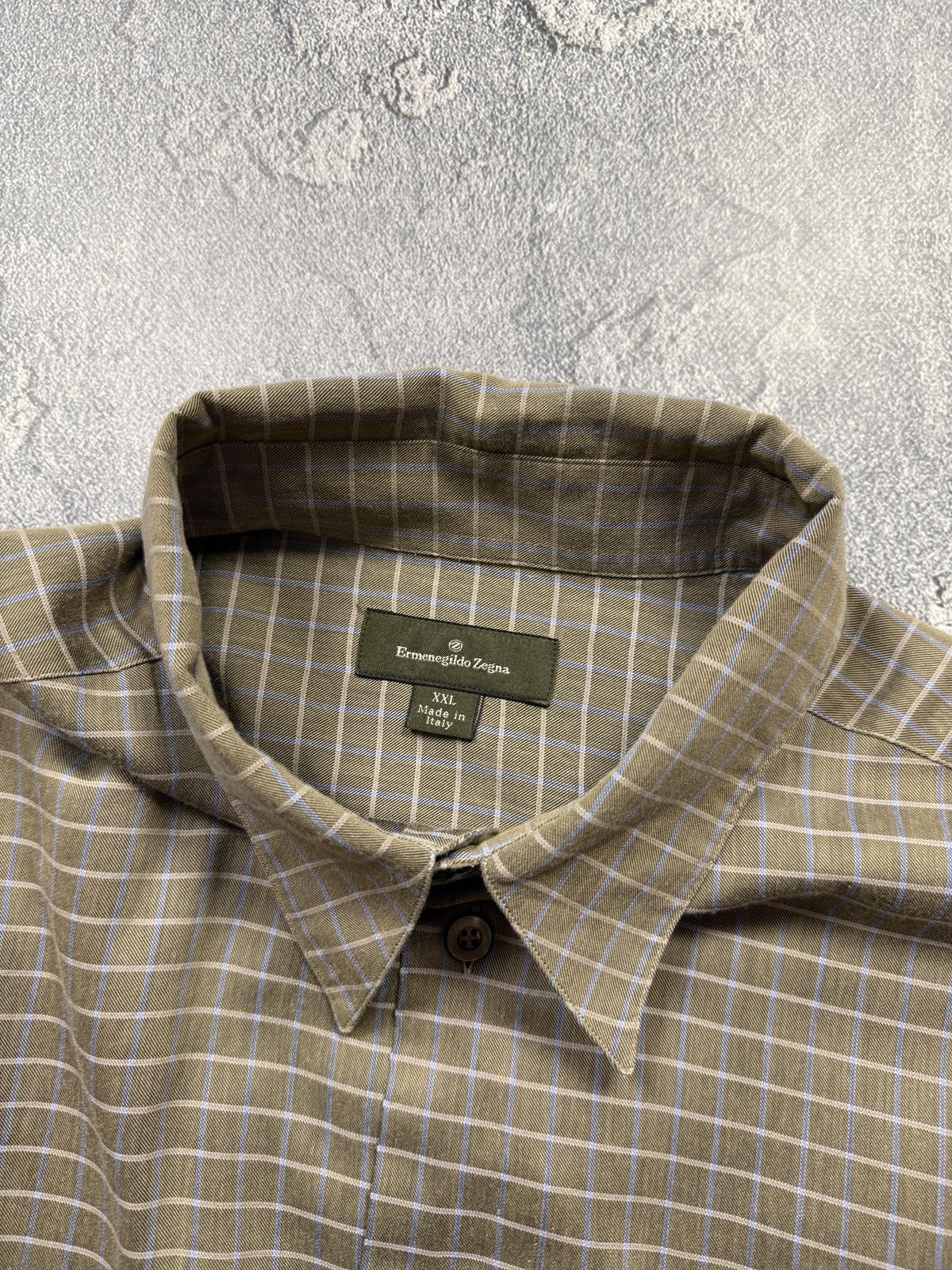 Ermenegildo Zegna Luxury Ermenegildo Zegna Striped Button Up Shirt Size US XXL / EU 58 / 5 - 7 Thumbnail