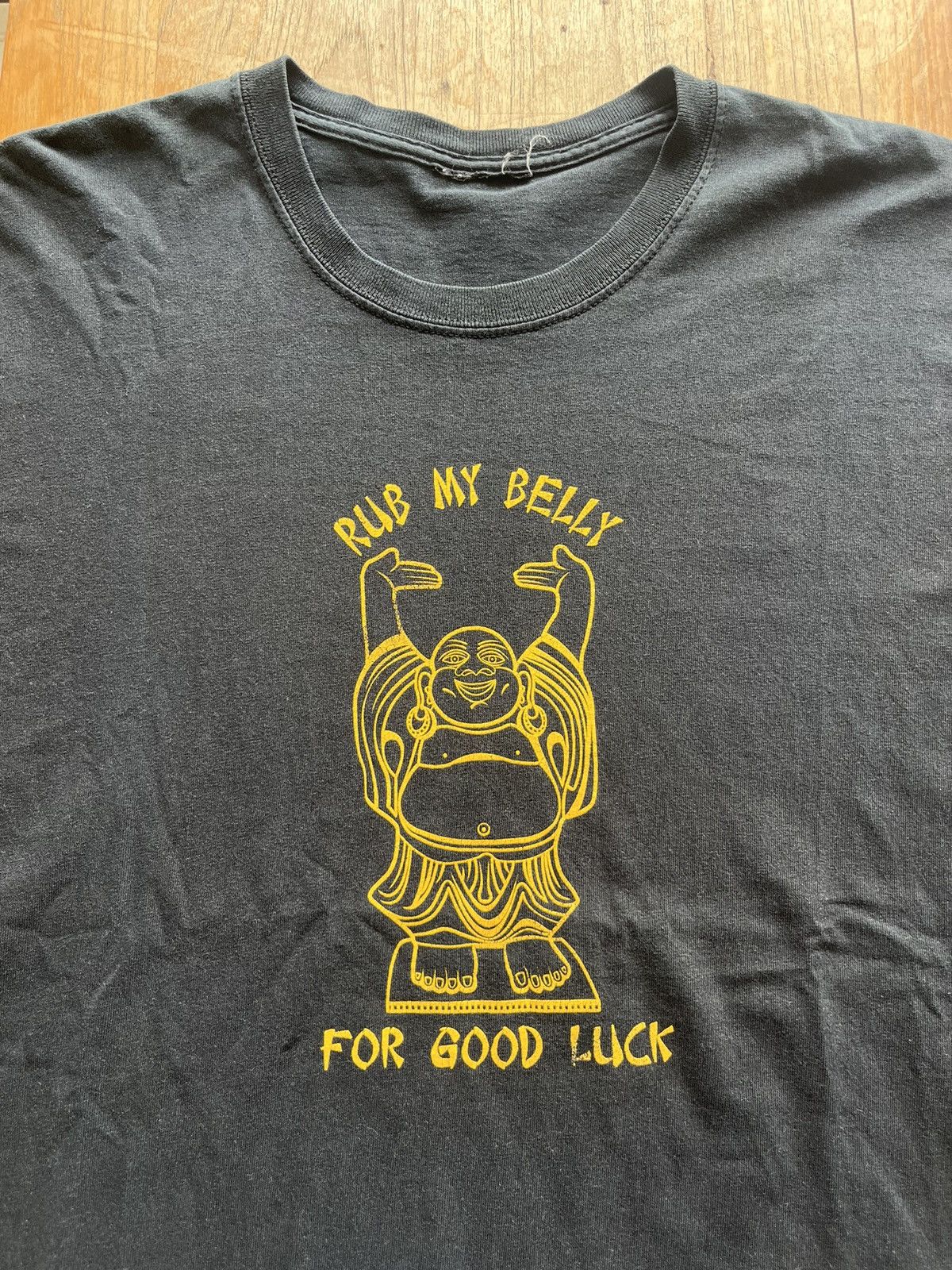 Designer × Other RUB MY BELLY FOR GOOD LUCK funny Tshirt Size US XL / EU 56 / 4 - 3 Thumbnail