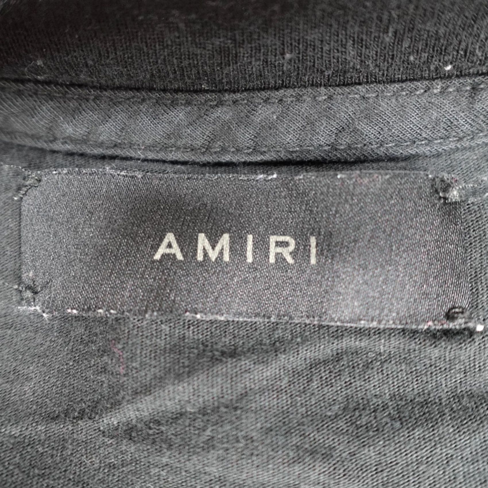 Amiri Amiri Mens Shirt Medium Black Spellout Cotton Made in USA Size US M / EU 48-50 / 2 - 3 Thumbnail