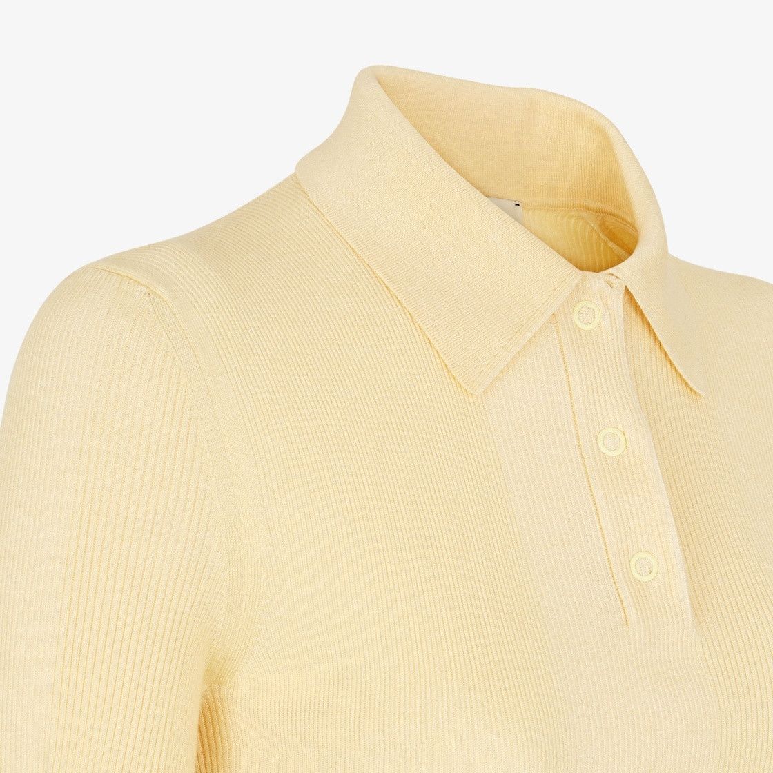 Fendi o1s1wg110925 Polo Shirt in Beige Size M / US 6-8 / IT 42-44 - 3 Thumbnail