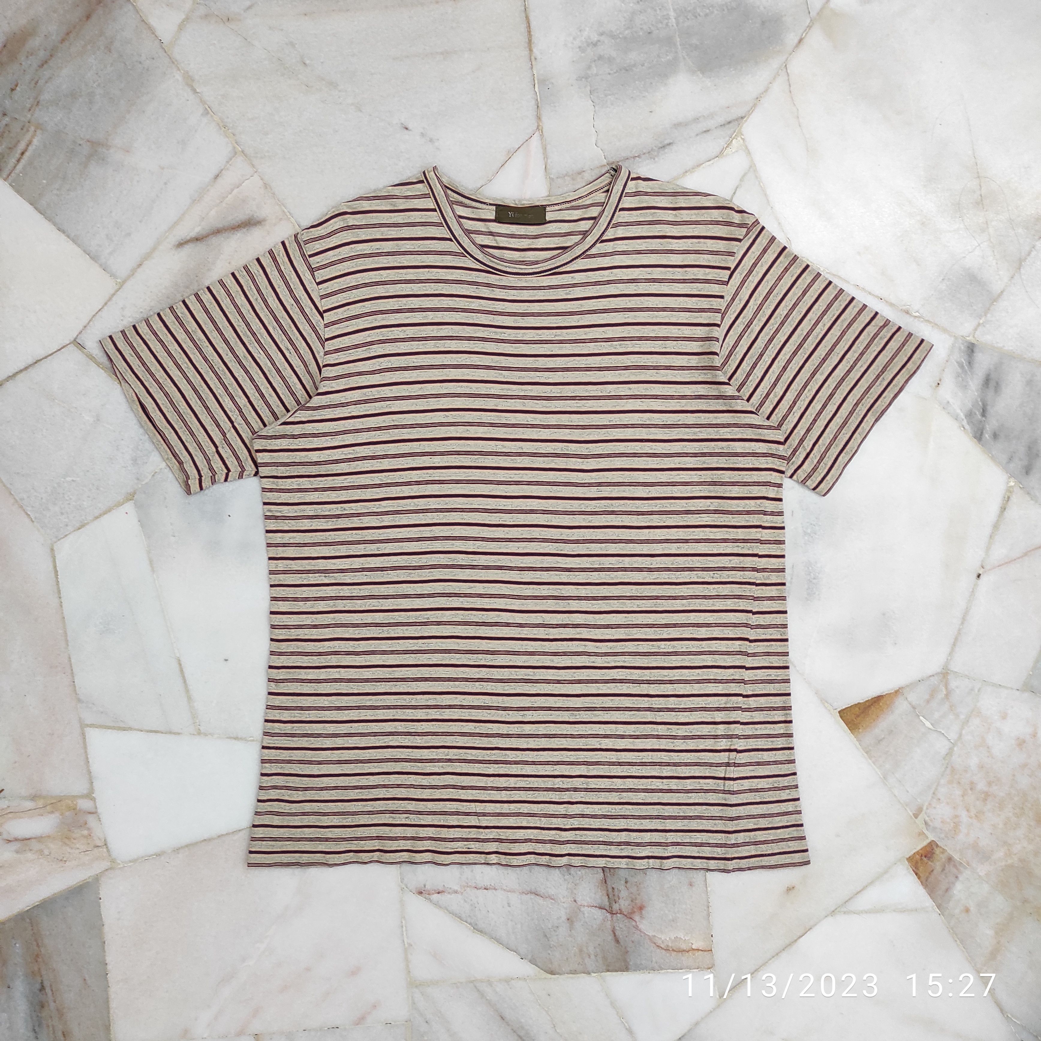 Y's for Men Archive Y's for men "disillusioned" stripes tee Size US L / EU 52-54 / 3 - 8 Thumbnail