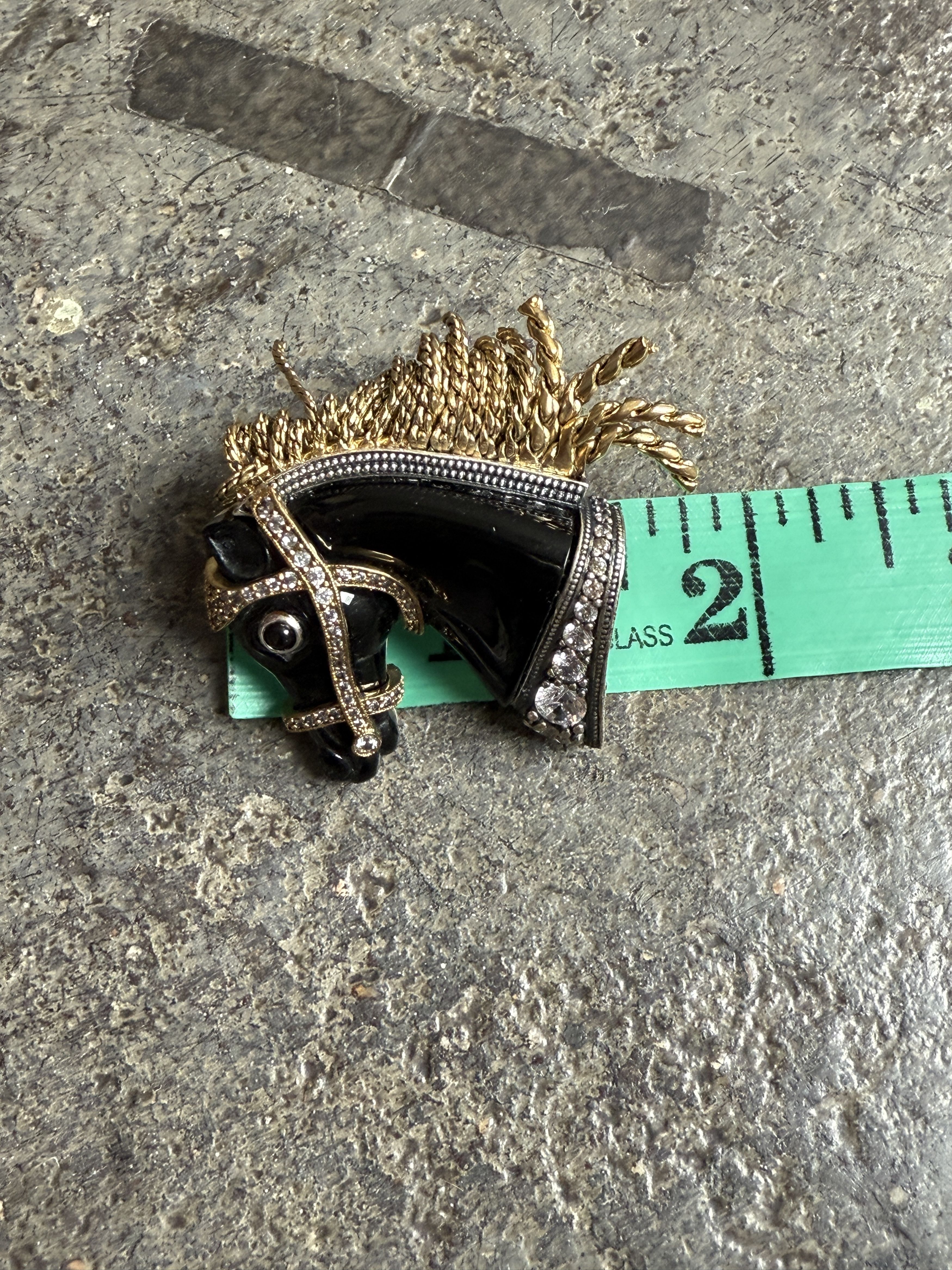 Vivienne Westwood Rare Horse Earrings w/ Swarovski Crystals and dangly gold Size ONE SIZE - 3 Thumbnail