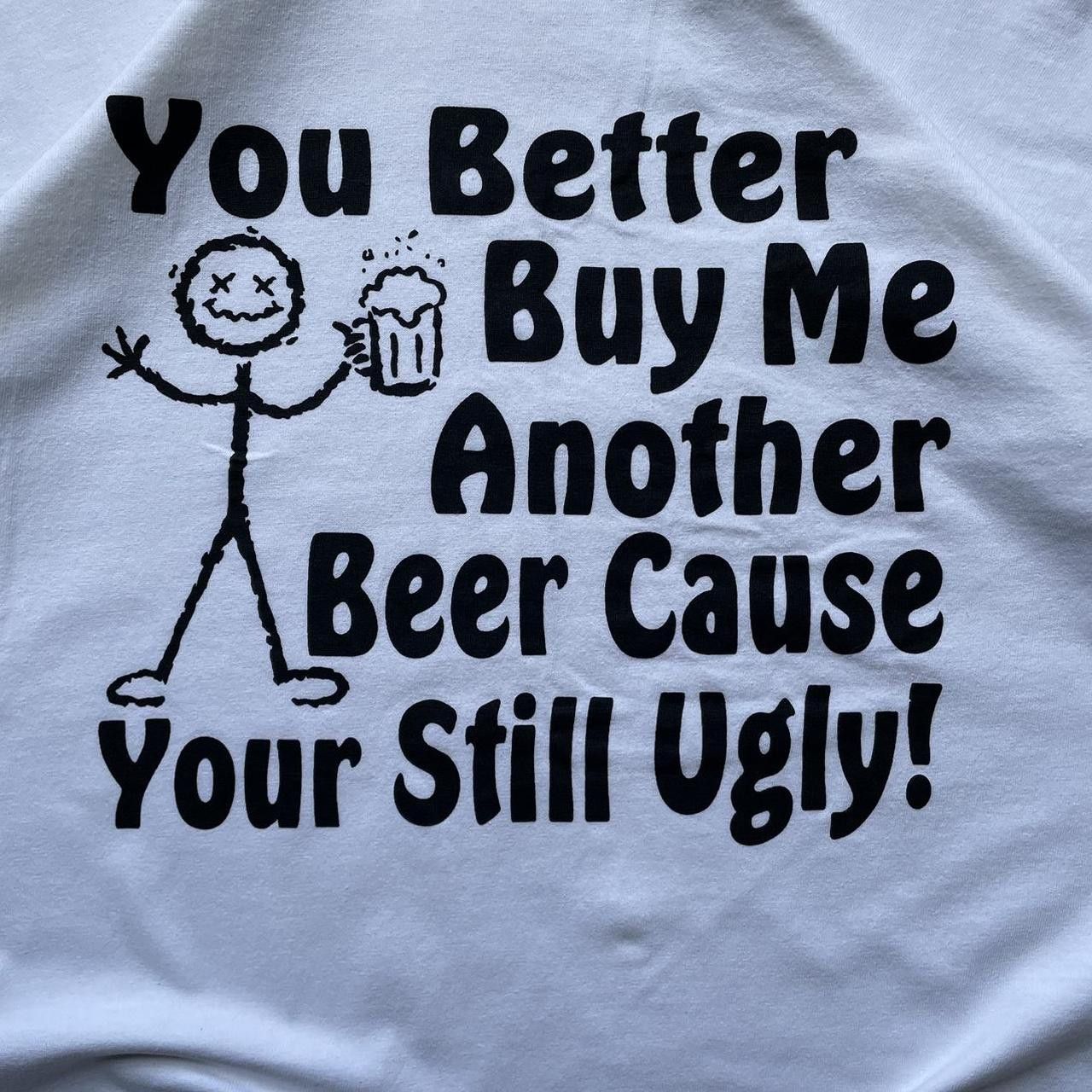 Vintage Vintage Y2K 90's Humor Beer Graphic Tee Size US XL / EU 56 / 4 - 2 Thumbnail