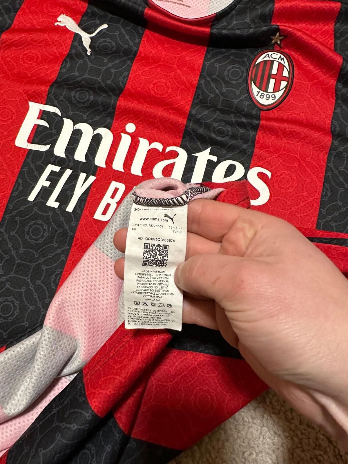 Puma #11 Ibrahimovic Ac Milan2020/21 Football Shirt Soccer Jersey Size US XXL / EU 58 / 5 - 6 Thumbnail