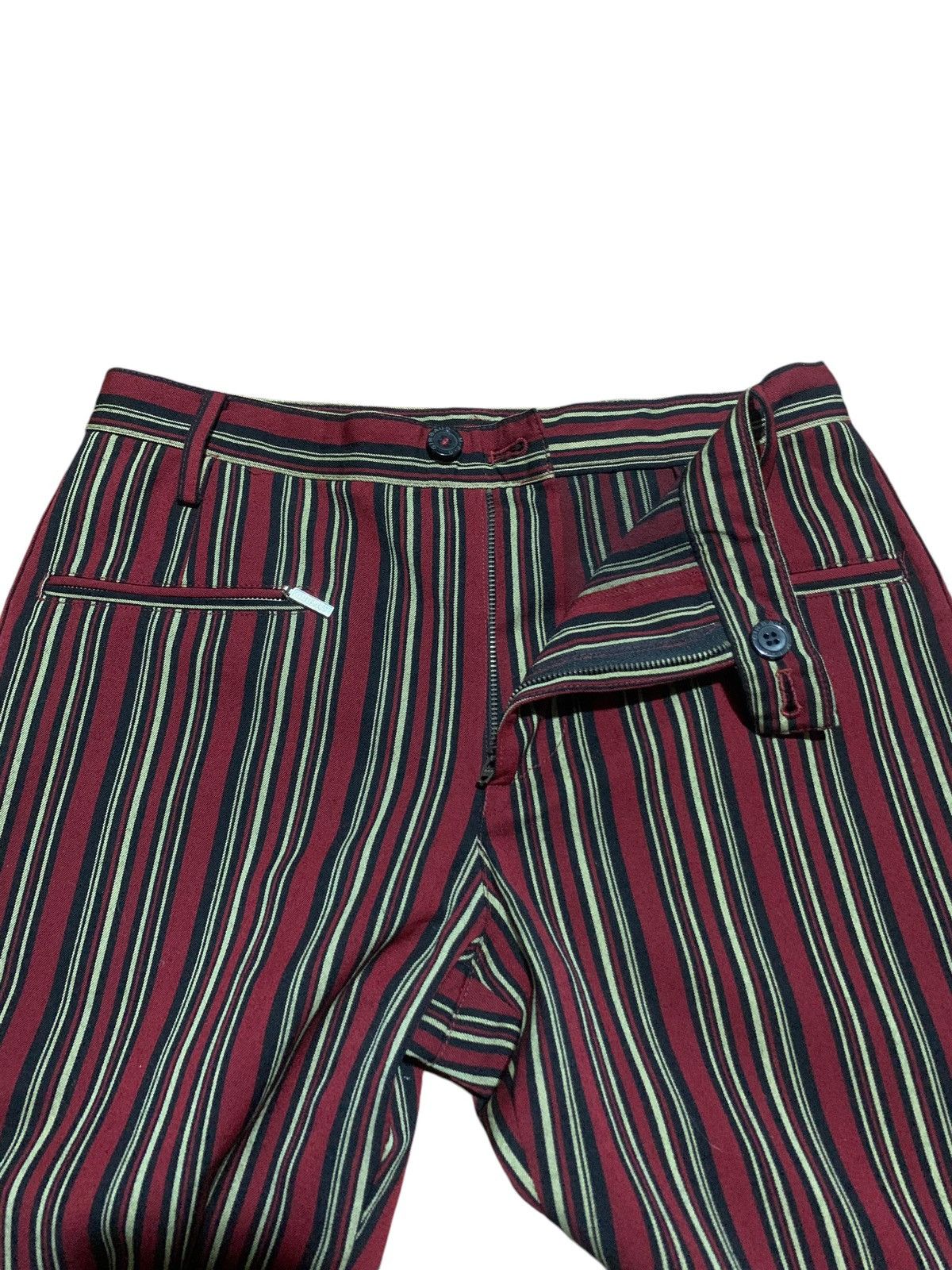 Marithe + Francois Girbaud Vintage Marithe Francois Girbaud striped flare pants Size 30" / US 8 / IT 44 - 7 Thumbnail