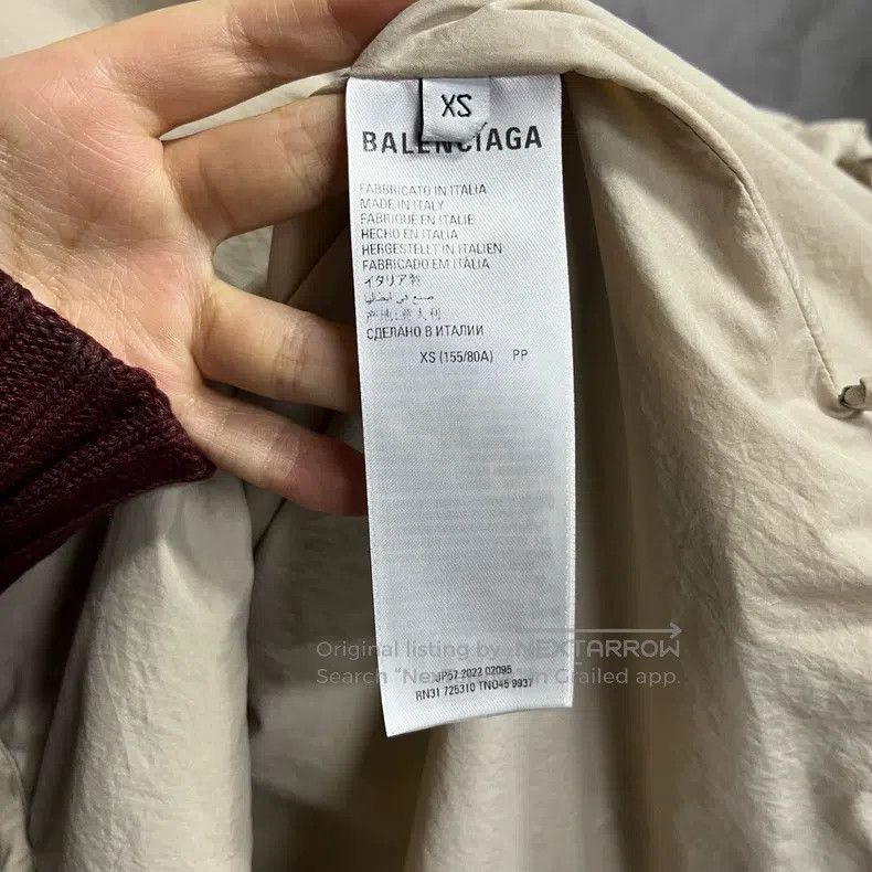 Balenciaga Balenciaga Logo print hooded zip-up long sleeve jacket Size US XS / EU 42 / 0 - 4 Thumbnail