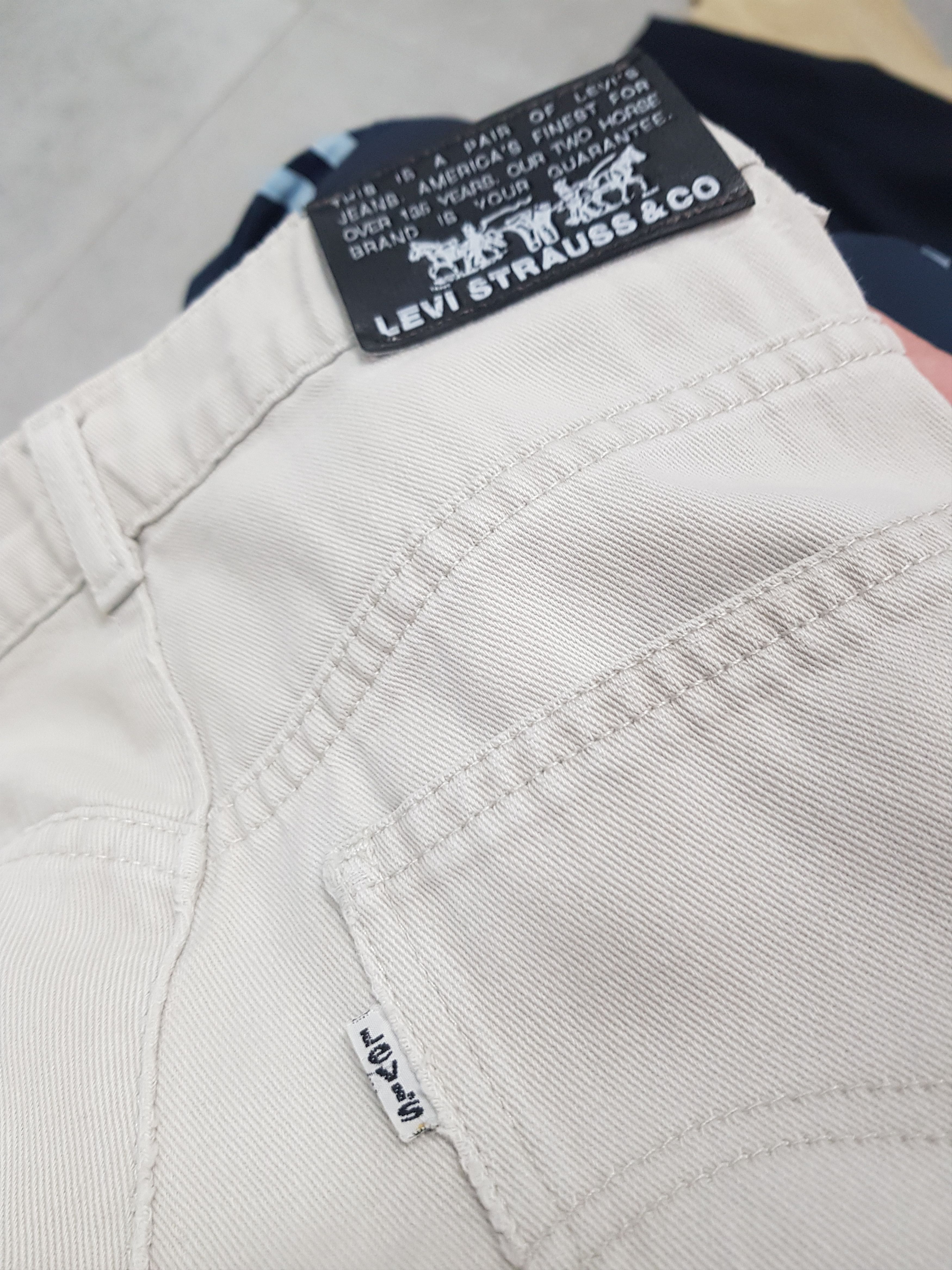 Japanese Brand × Levi's Vintage Clothing Y2K Vintage White tag Cropped cream Levi denim Jeans Size US 28 / EU 44 - 6 Thumbnail