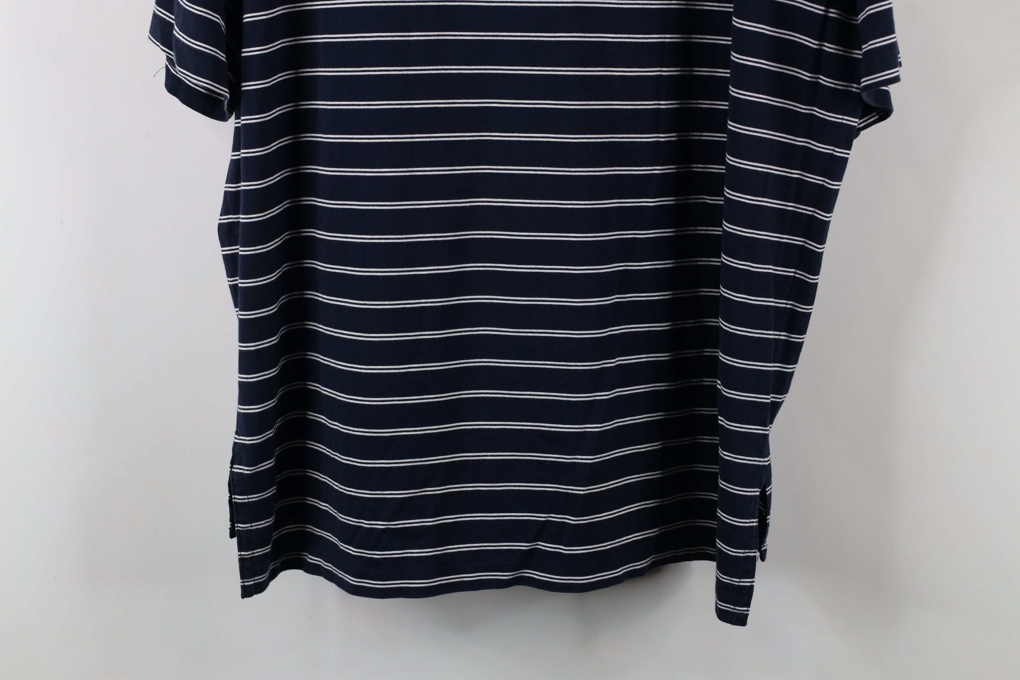 Ralph Lauren × Vintage Vintage 90s Ralph Lauren Striped Spell Out Crest Polo Shirt Size US L / EU 52-54 / 3 - 11 Thumbnail