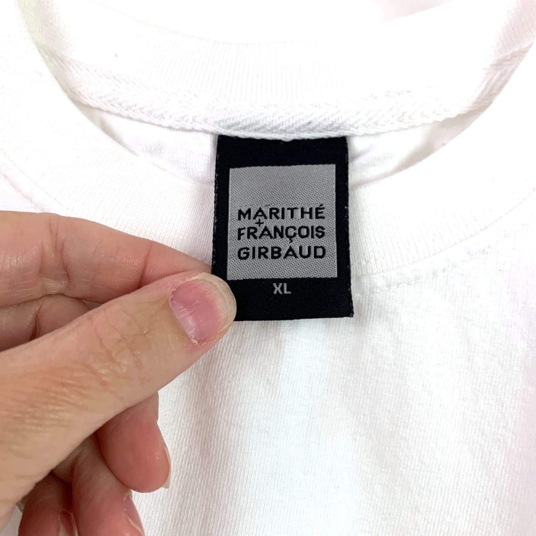 Vintage Y2K Marithe + Francois Girbaud MFG White Green New York Paris Tee T-Shirt XL Size US XL / EU 56 / 4 - 3 Thumbnail