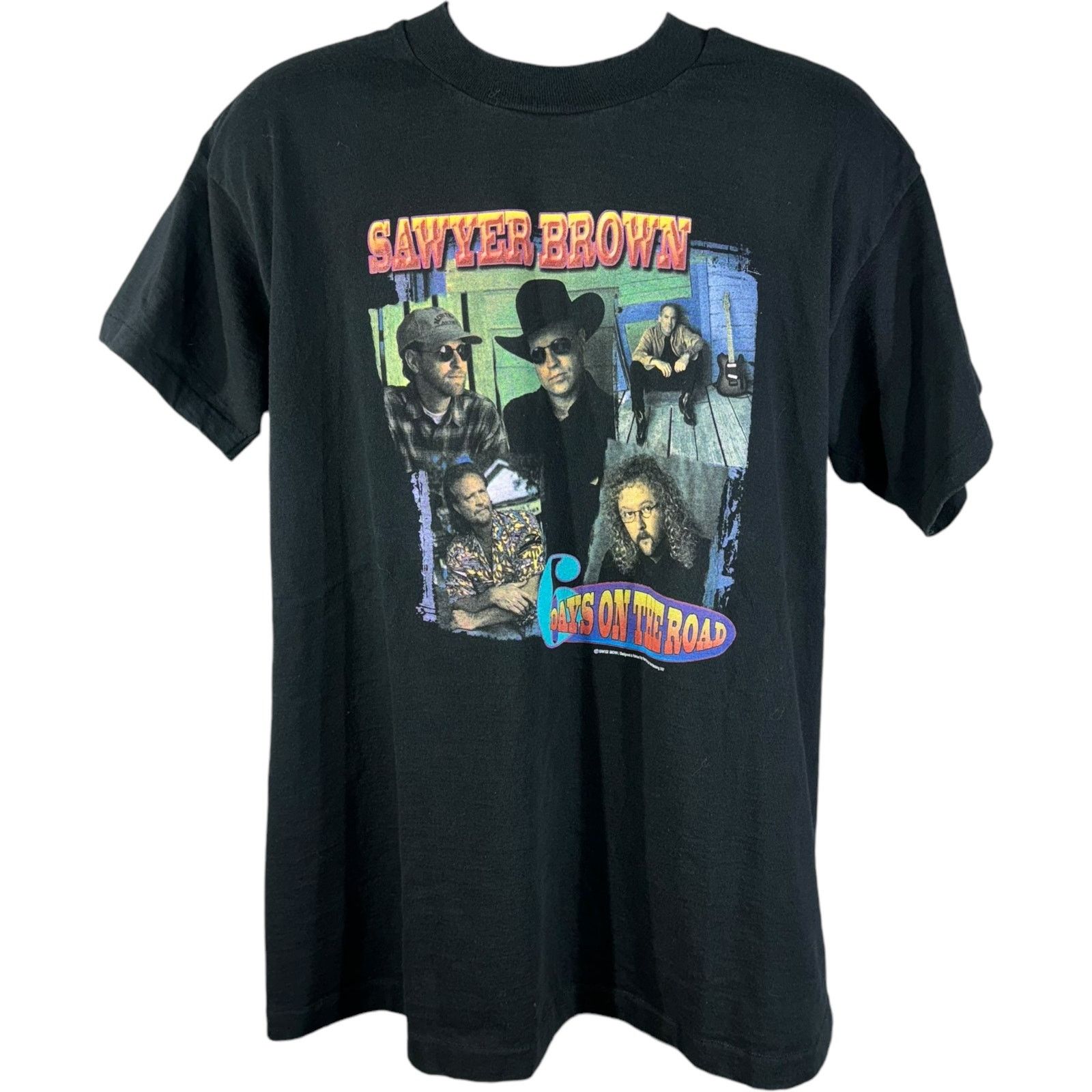 Fruit Of The Loom Vintage Sawyer Brown 6 Days On The Road Show Band Tee Size US XL / EU 56 / 4 - 1 Thumbnail