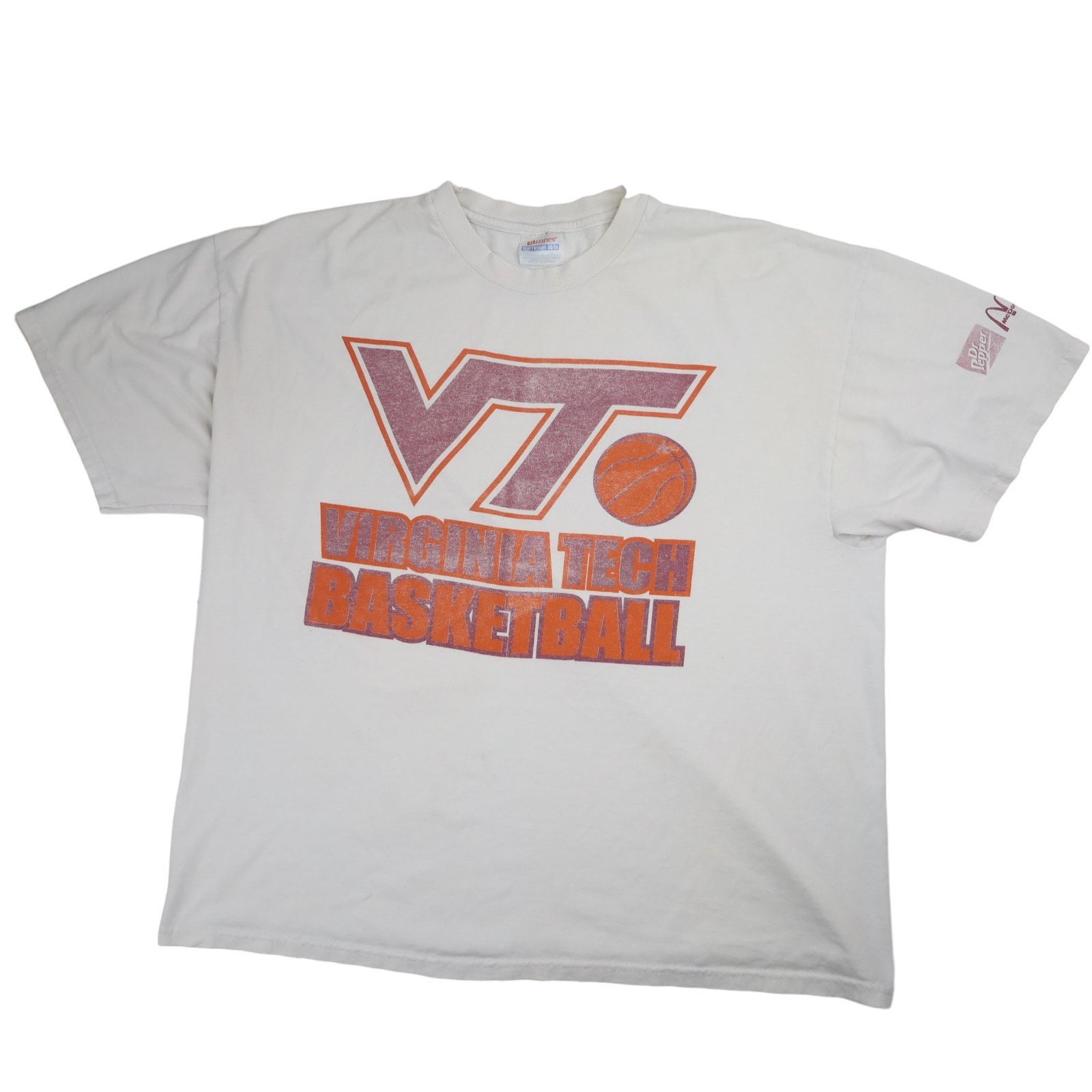 NCAA × Vintage Vintage Virginia Tech Basketball Graphic T Shirt Size US XL / EU 56 / 4 - 1 Thumbnail