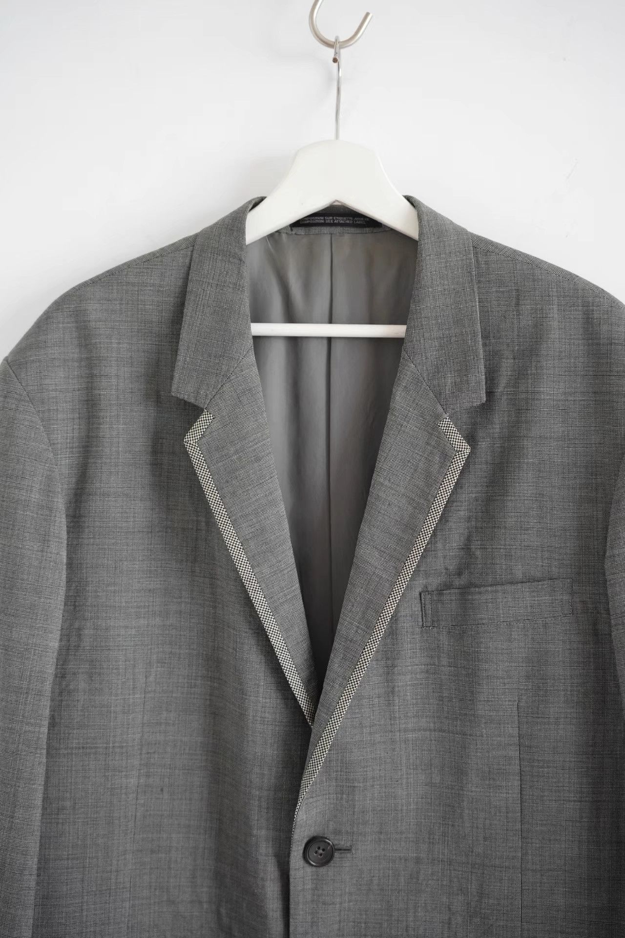 Yohji Yamamoto Yohji Yamamoto 92ss Houndstooth Stripe Gray Suit K4 Size US S / EU 44-46 / 1 - 3 Thumbnail