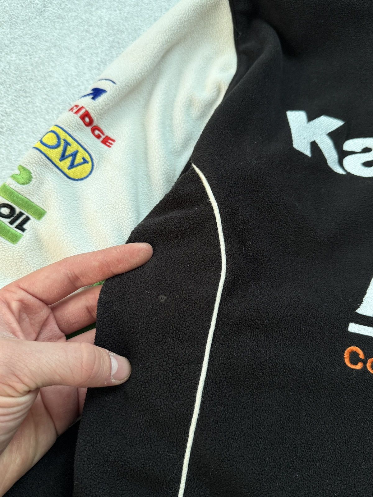 NASCAR KAWASAKI RACING NASCAR MOTO FLEECE MSS RETRO RARE Y2K BLACK Size US S / EU 44-46 / 1 - 12 Thumbnail