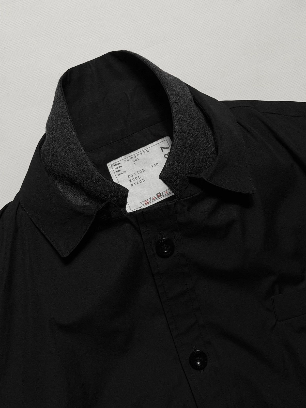 Sacai Sacai x Thomas Mason Poplin Cotton Shirt Jacket Size US M / EU 48-50 / 2 - 3 Thumbnail