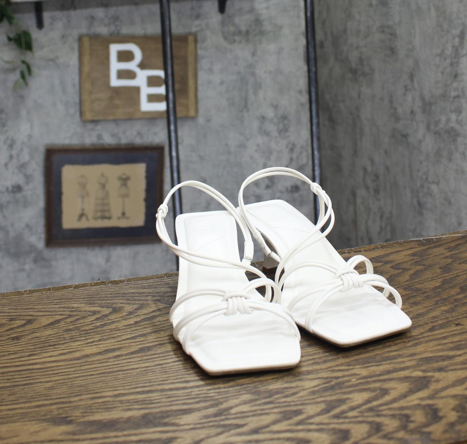 Other Inc International Concepts Sandals Heels White Smooth 8m Size US 8 / IT 38 - 3 Thumbnail