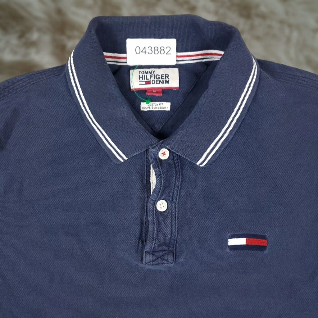 Tommy Hilfiger Tommy Hilfiger Polo Shirt Mens Medium Blue Casual Short Sleeve Activewear Size US M / EU 48-50 / 2 - 1 Thumbnail