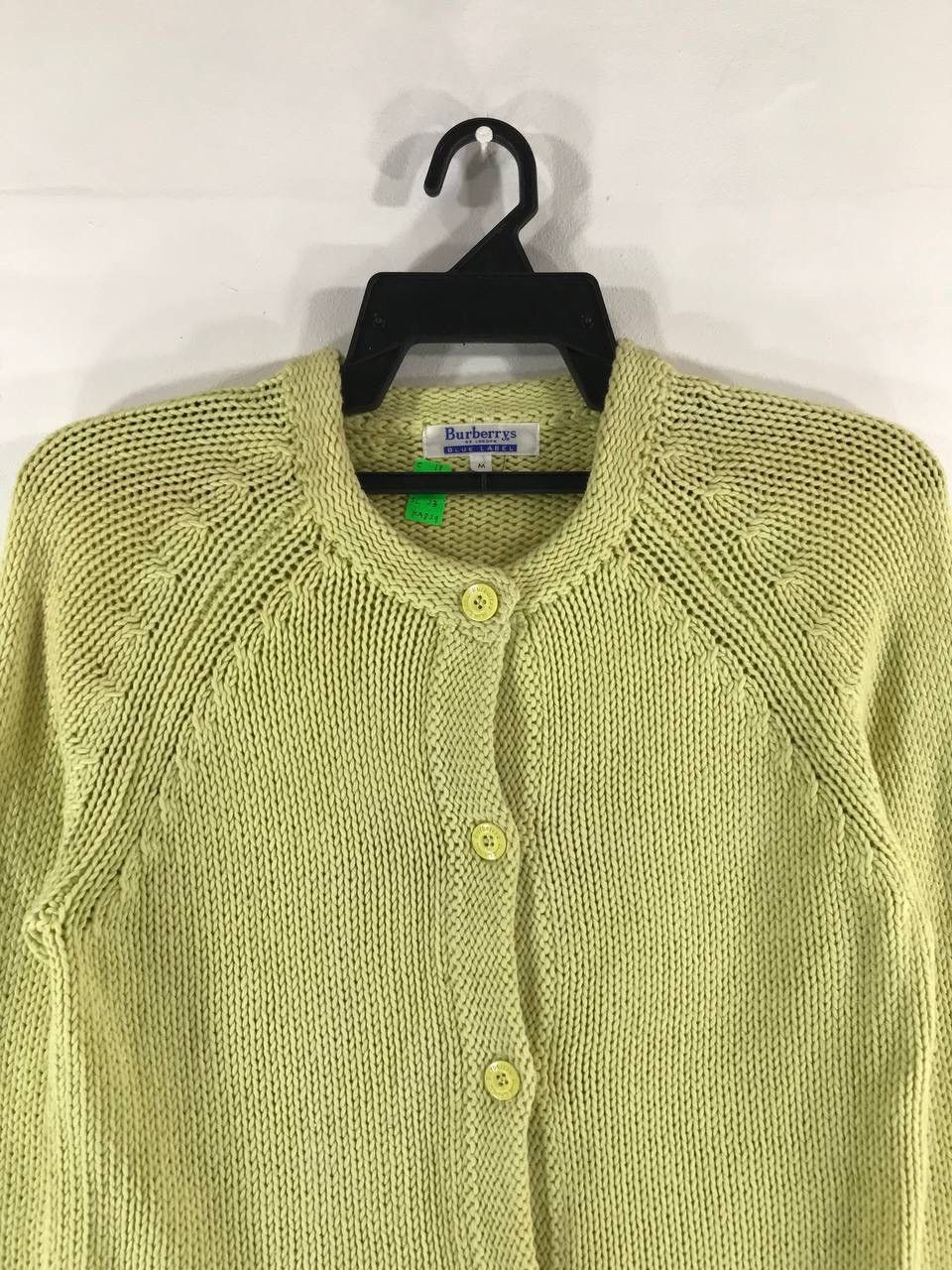 Burberry × Vintage Vintage Burberry Blue Lable Knit Cardigan Size M / US 6-8 / IT 42-44 - 3 Thumbnail