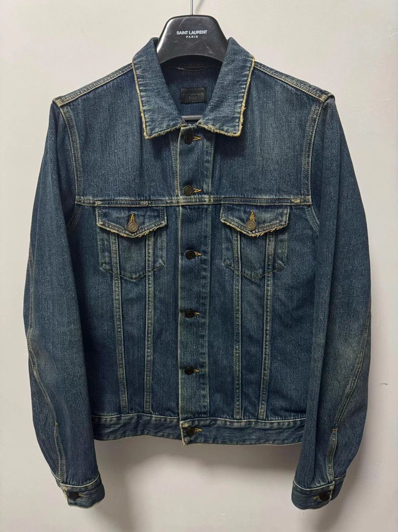 Saint Laurent Paris Saint Laurent Paris 16 SS navy wash basic denim jacket Next Size US L / EU 52-54 / 3 - 1 Thumbnail