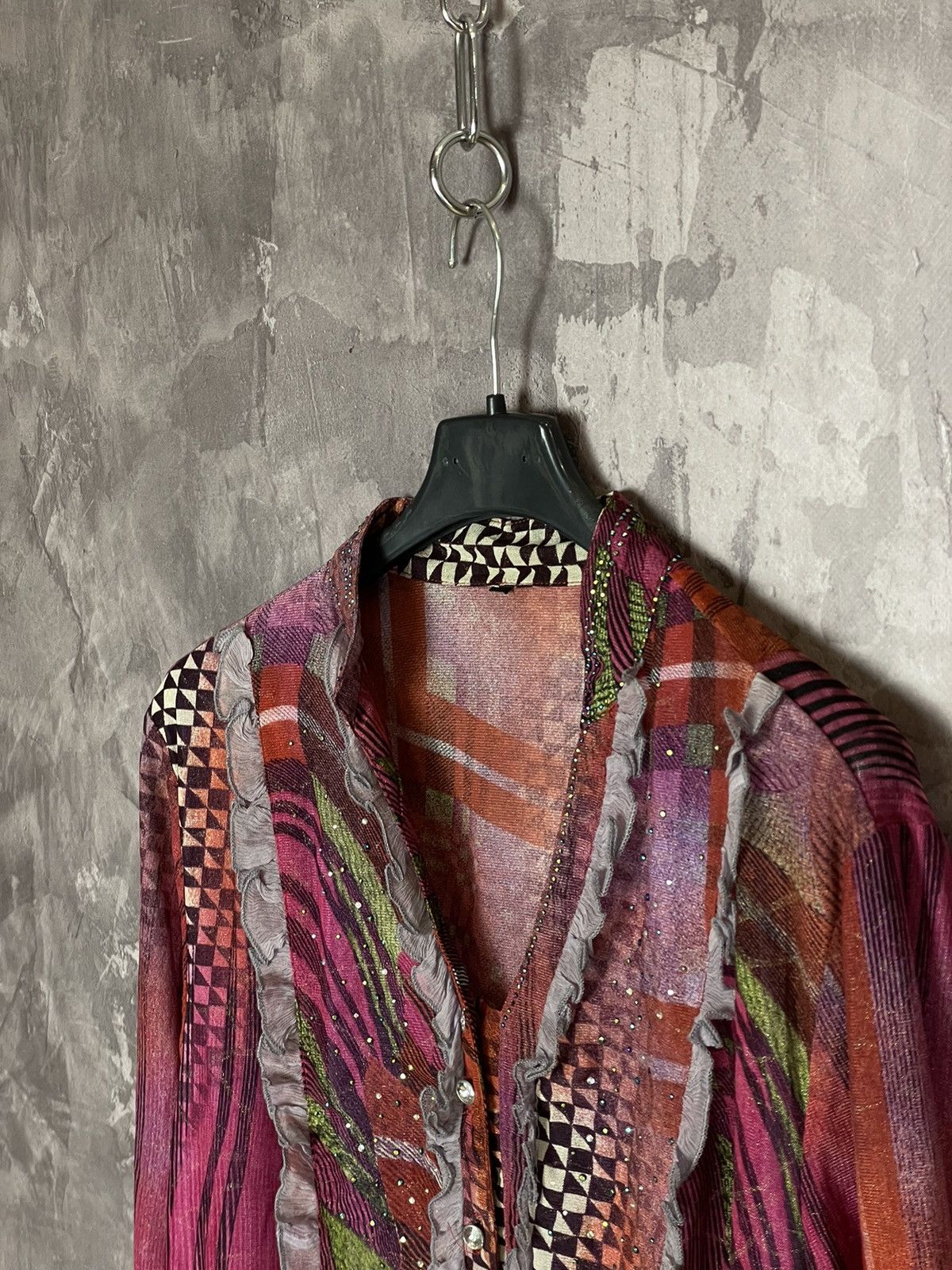Affliction × Hysteric Glamour Y2K Archival jpg overprint patchwork japan style shirt Size M / US 6-8 / IT 42-44 - 7 Thumbnail