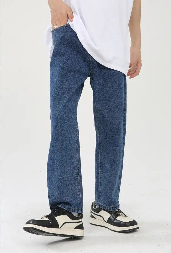 Japanese Brand Megumi x Mayu Blue trendy casual straight jeans Size US 32 / EU 48 - 2 Thumbnail