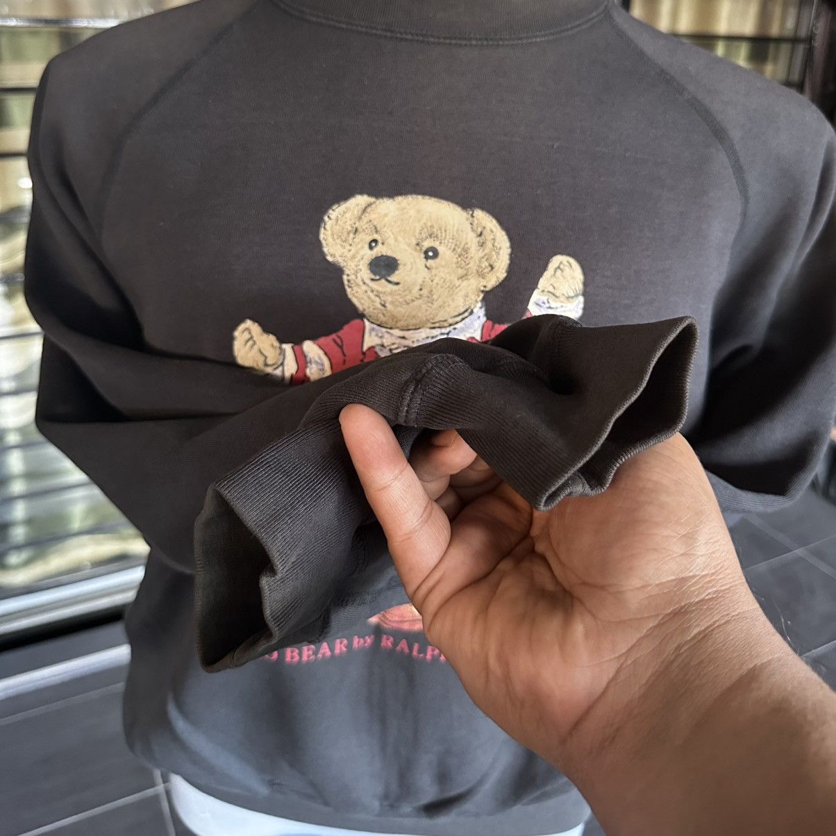 Polo Ralph Lauren Vintage Polo Bear By Ralph Lauren Crewneck Sweatshirt Size US L / EU 52-54 / 3 - 5 Thumbnail