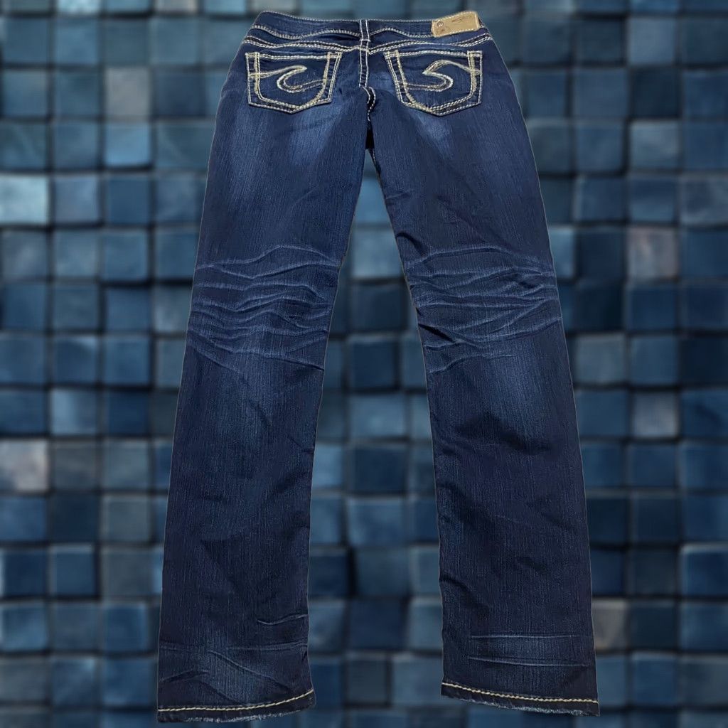 Silver Jeans Co. Silver Jeans Suki Jeans Women 28 Blue Denim Skinny Low Rise Regular 5-Pocket Dark Wash Shoes? Size 28" / US 6 / IT 42 - 1 Thumbnail