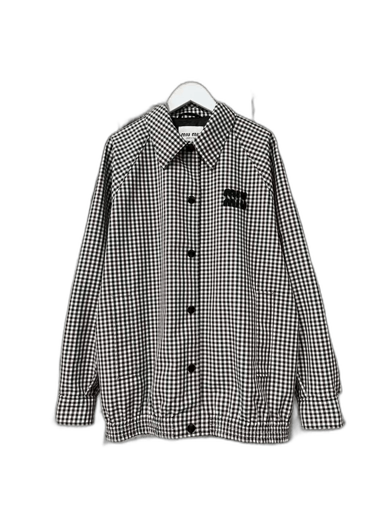Miu Miu Miumiu Black and White Checkered Jacket Size US S / EU 44-46 / 1 - 1 Thumbnail