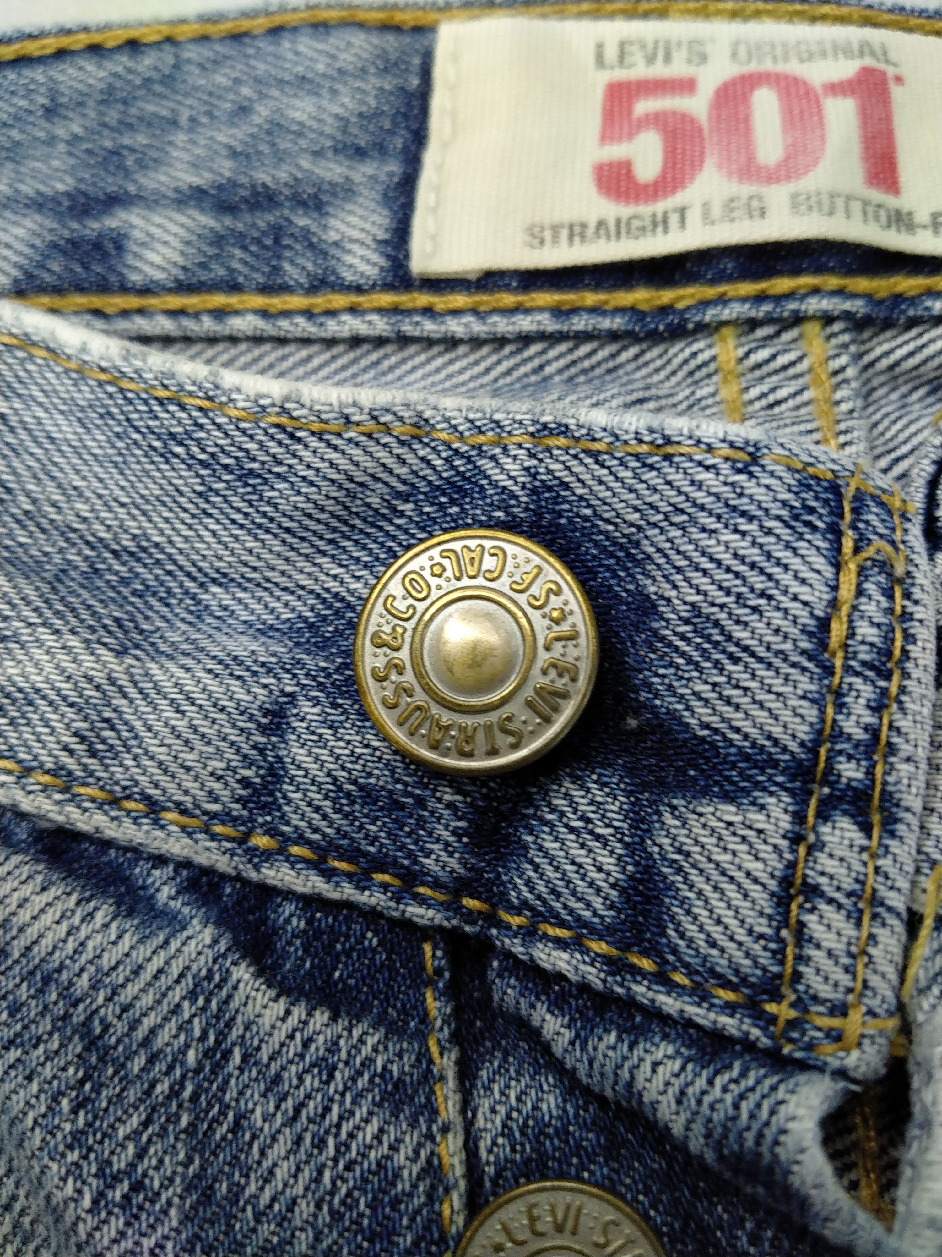 Japanese Brand Blue Distressed Vintage Levi's 501 34x28.5 Denim -JN270 Size US 34 / EU 50 - 11 Thumbnail