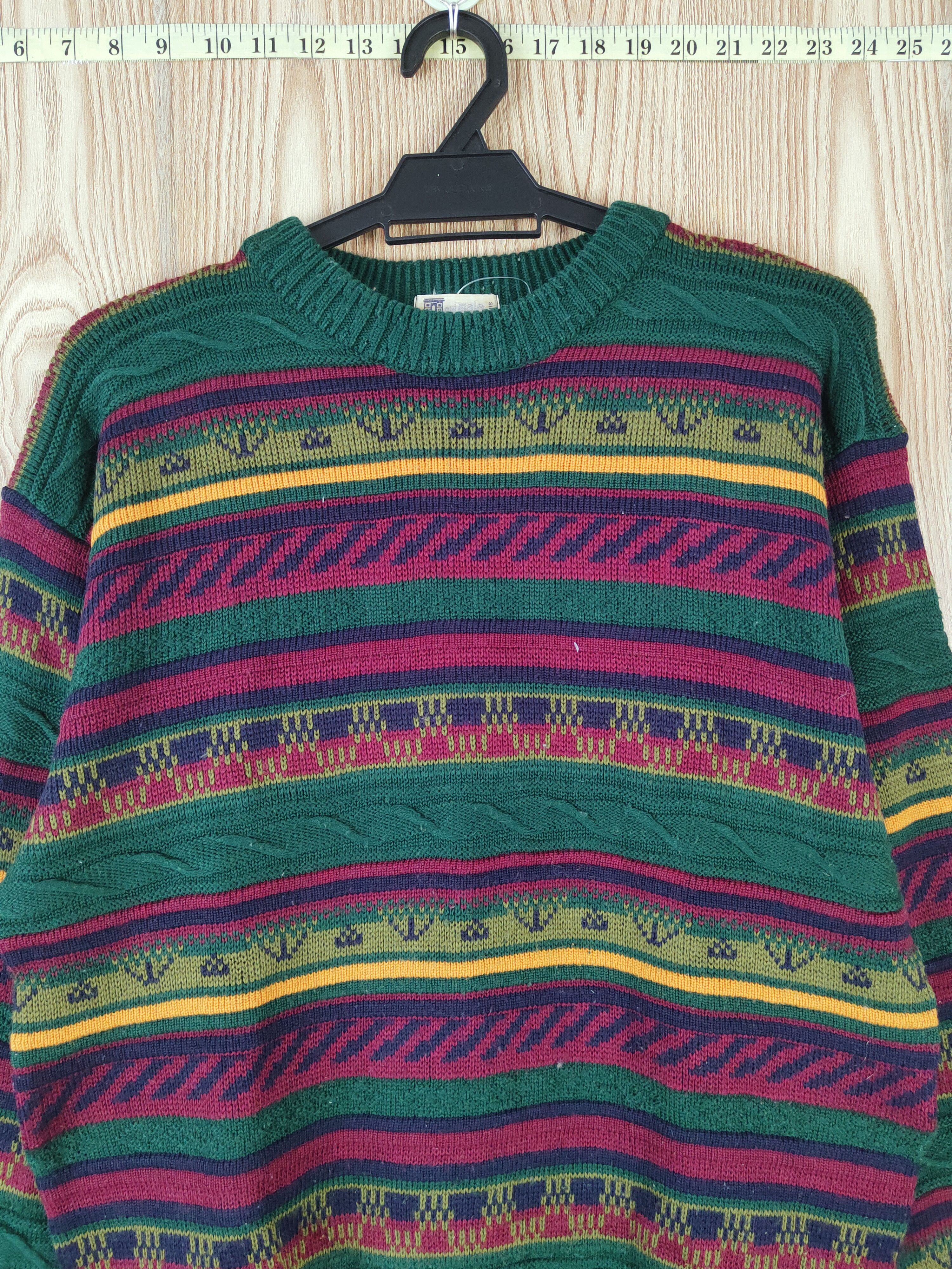 Homespun Knitwear Oui Malo Green Knitwear Sweatshirts #W669 Size US M / EU 48-50 / 2 - 2 Thumbnail
