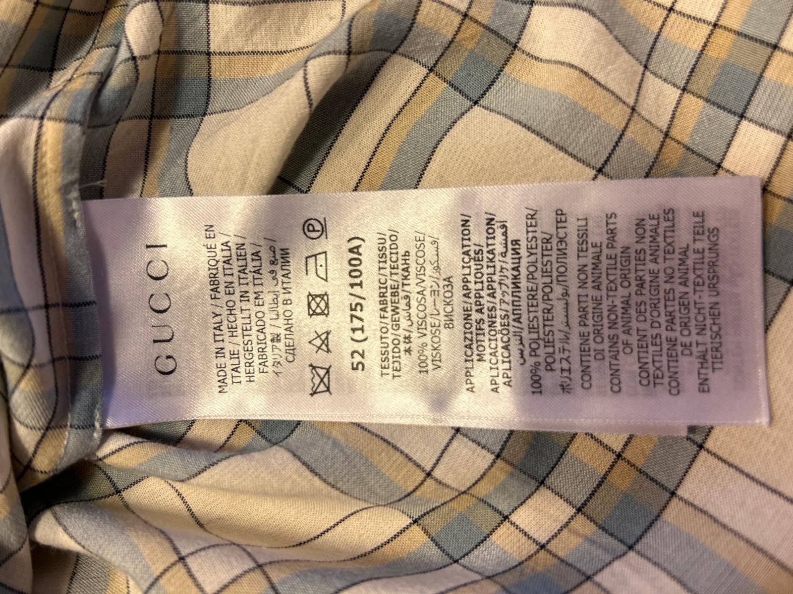 Gucci Gucci Short-Sleeved Shirt with Crinkle Effect Size US L / EU 52-54 / 3 - 5 Thumbnail