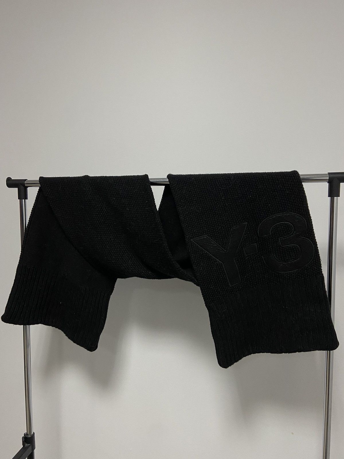 Vintage × Y-3 × Yohji Yamamoto Y-3 Yohji Yamamoto vintage big logo scarf wool Japanese Size ONE SIZE - 1 Thumbnail