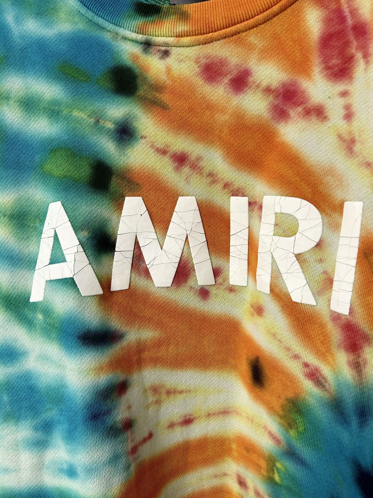 Amiri 2019 Tie Dye Logo Crewneck Size US M / EU 48-50 / 2 - 3 Thumbnail