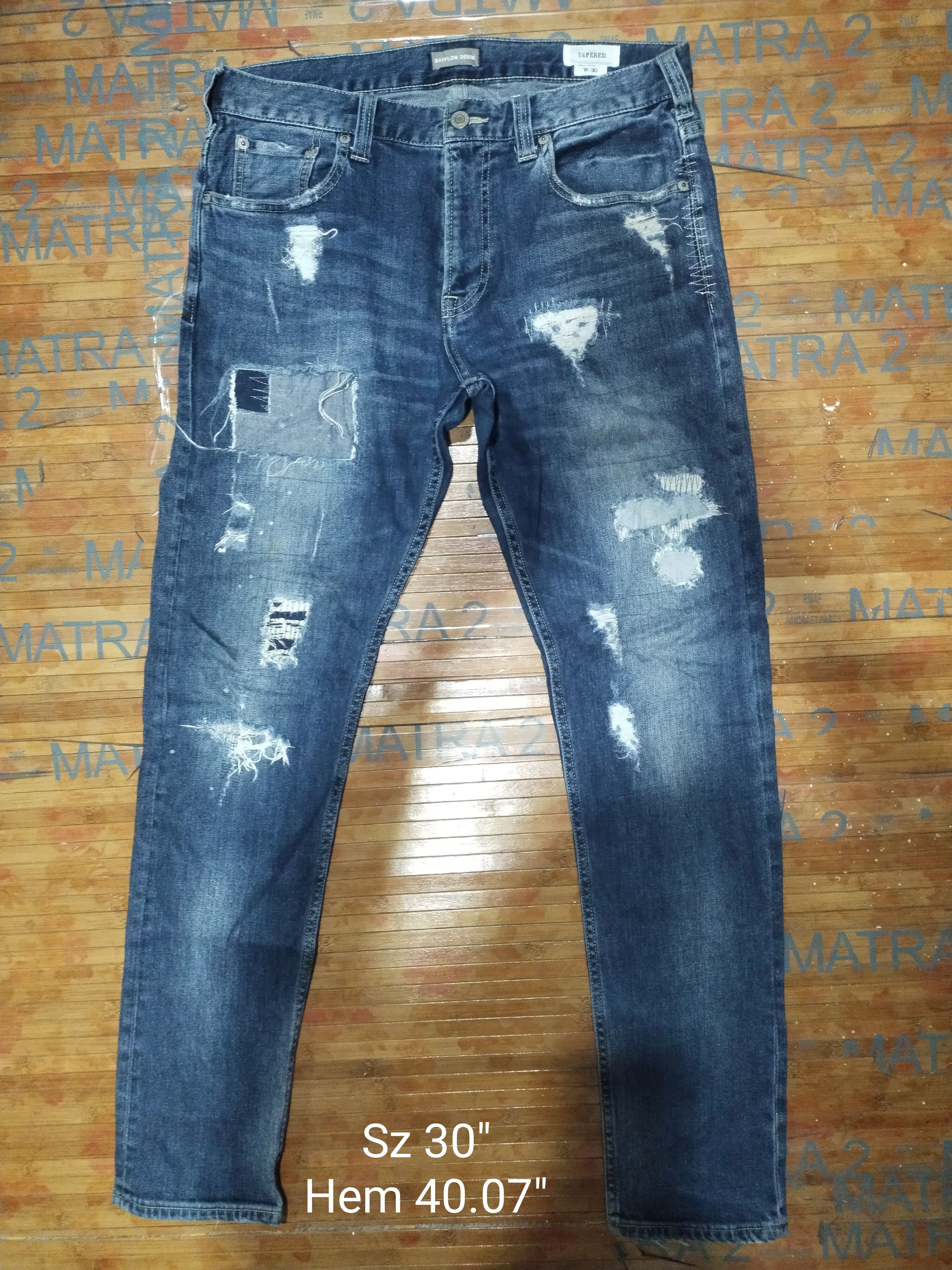 Vintage Bayflow Denim Tapered "Atretchable" Sz 30" Size US 30 / EU 46 - 1 Thumbnail